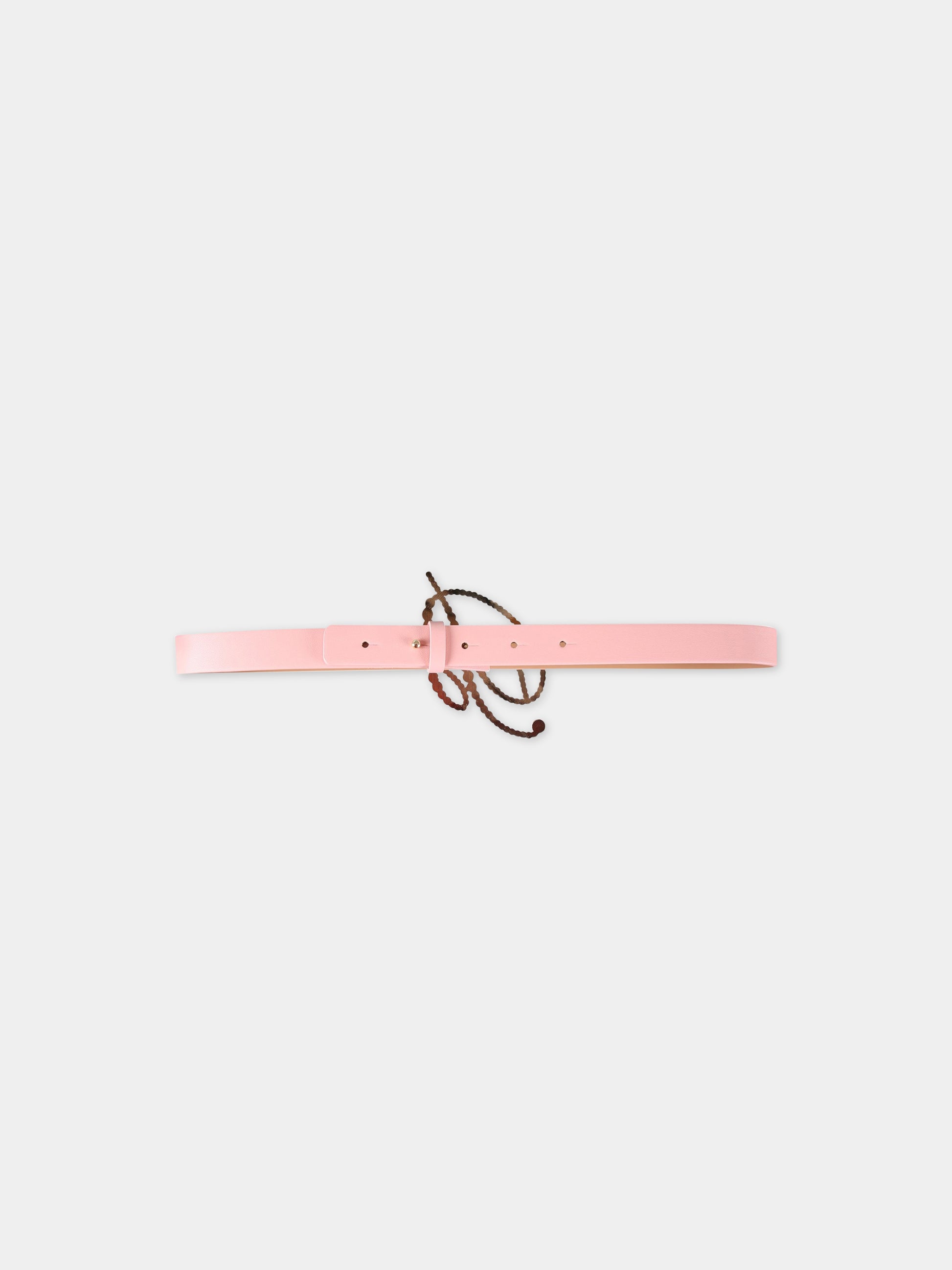 Cintura rosa per bambina con logo,Blumarine Baby,IA3081E0731 X0483