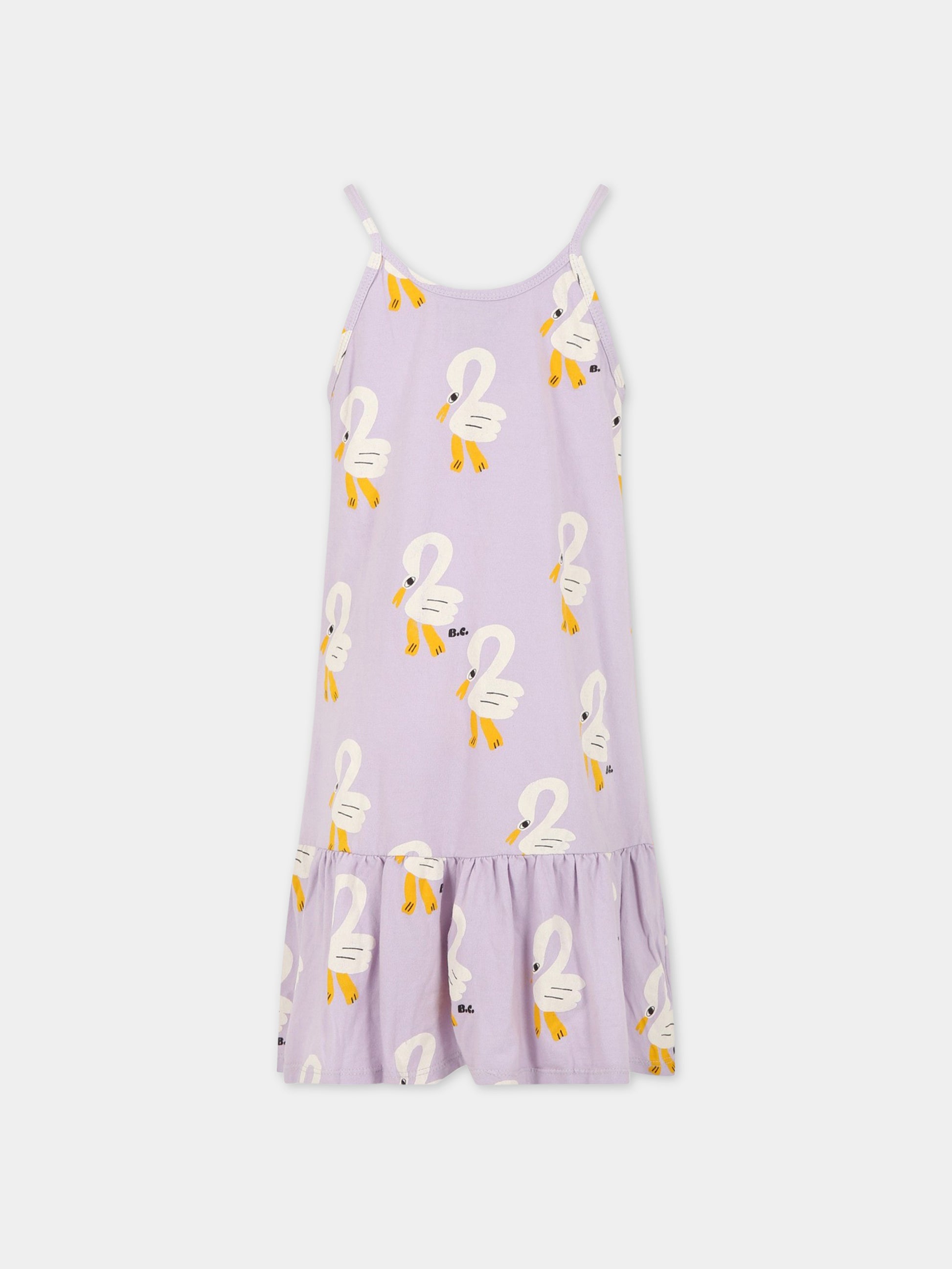 Vestito viola per bambina con logo,Bobo Choses,123AC126