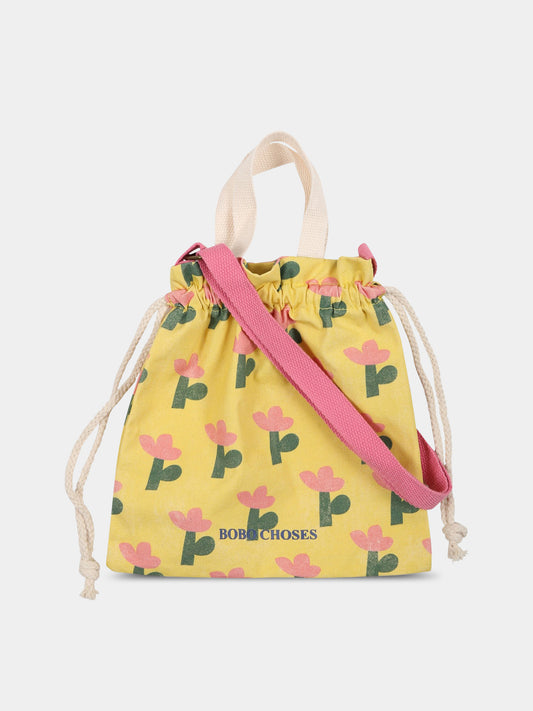 Borsa giallo per bambina con logo,Bobo Choses,123AI046