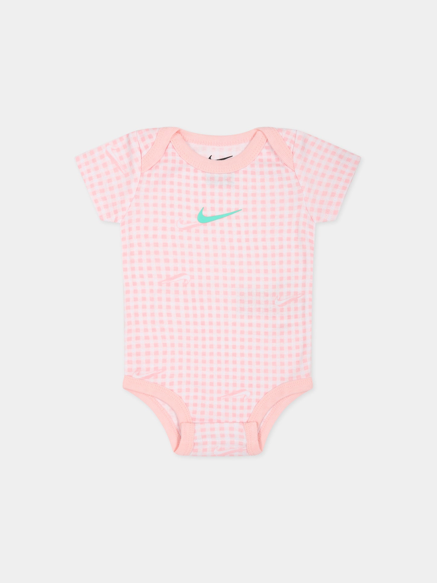 Set rosa per neonata con iconico swoosh,Nike,NN0976 AEM
