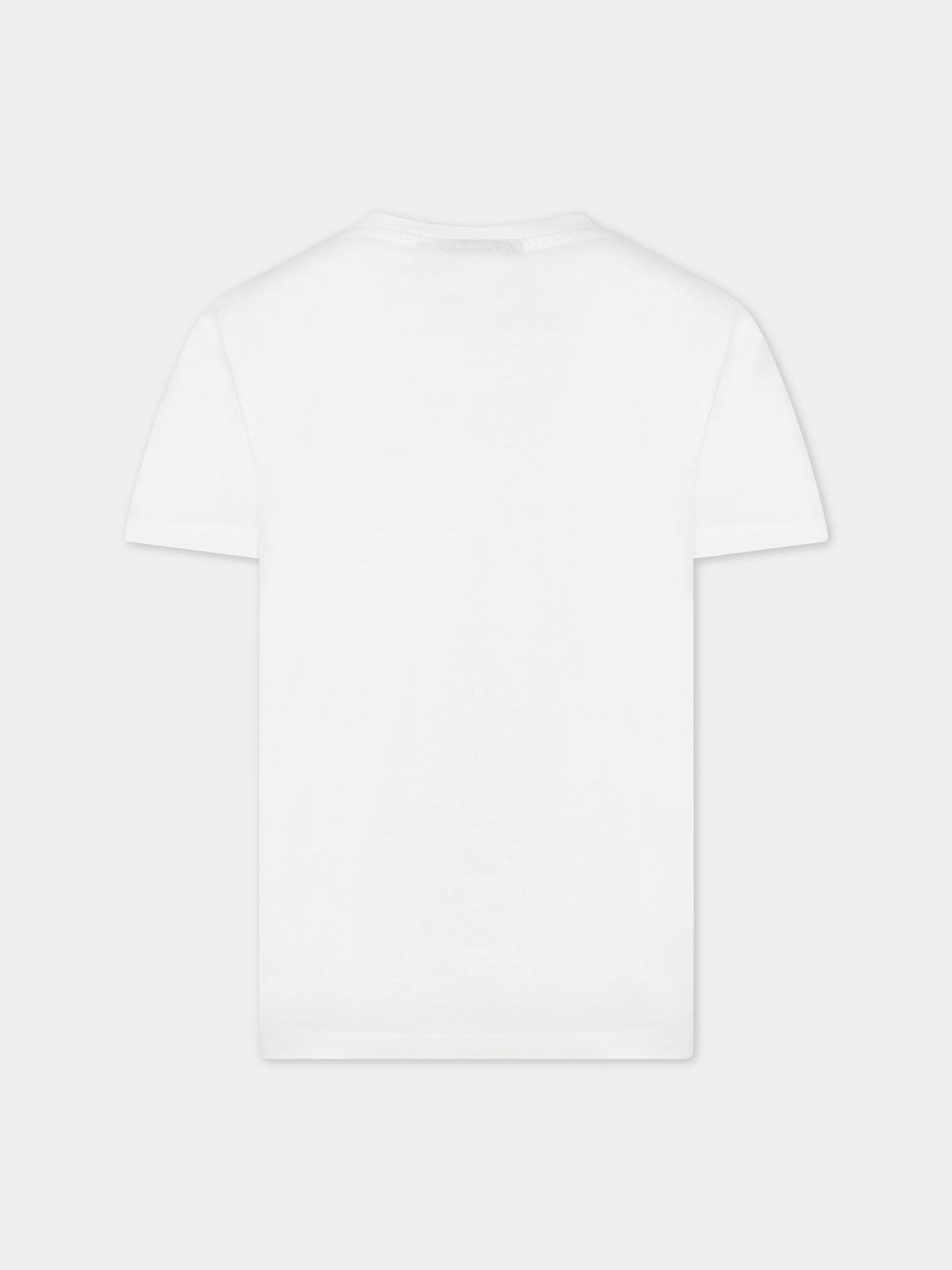 T-shirt bianca per bambino con scritta  Vision of Super  e stampa,Vision Of Super,TSV3106J BIANCO