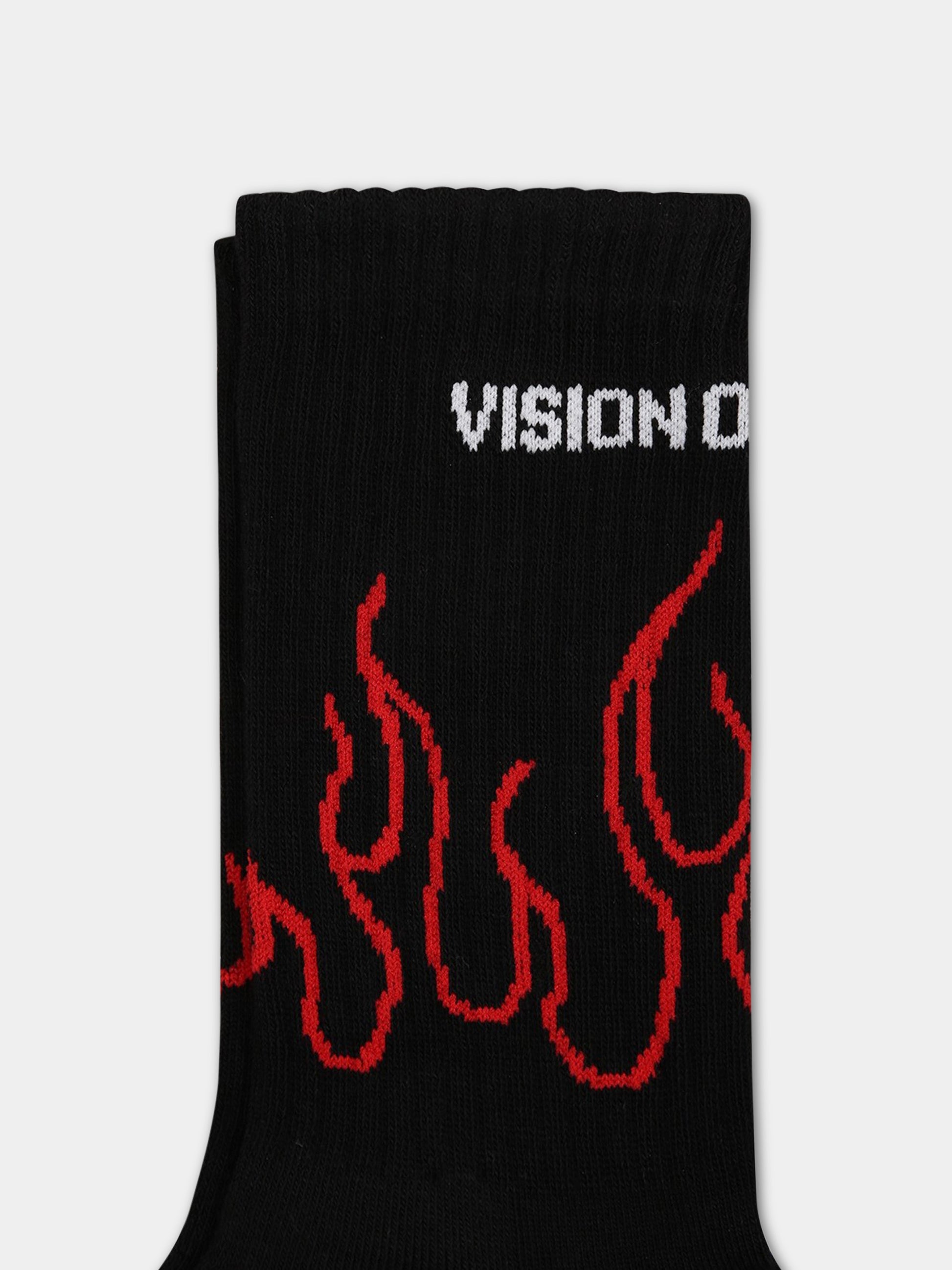 Calze nere per bambino con logo,Vision Of Super,CZV3100 ROSSO
