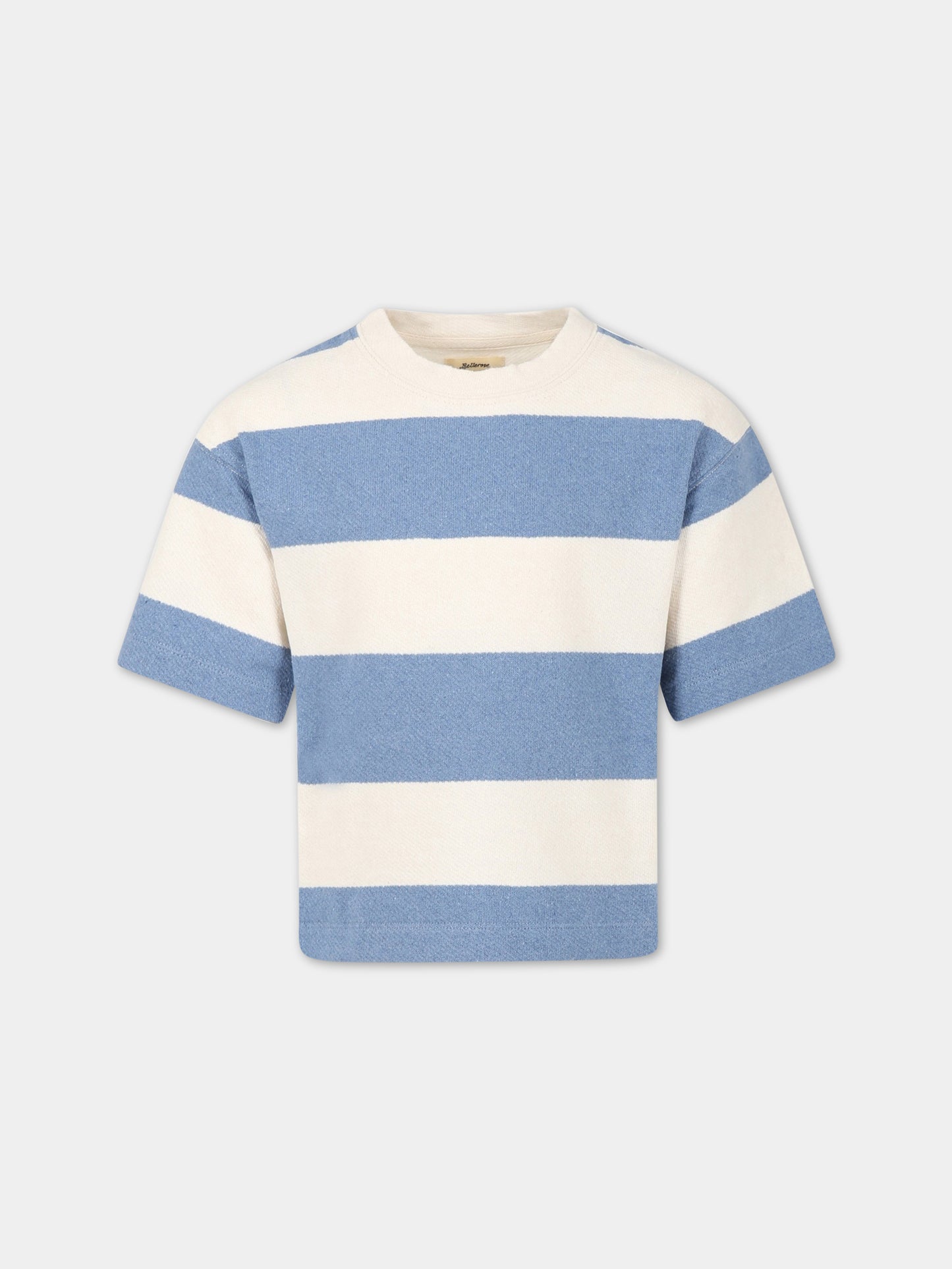 T-shirt multicolor per bambino a righe,Bellerose,SINE T1623 STA