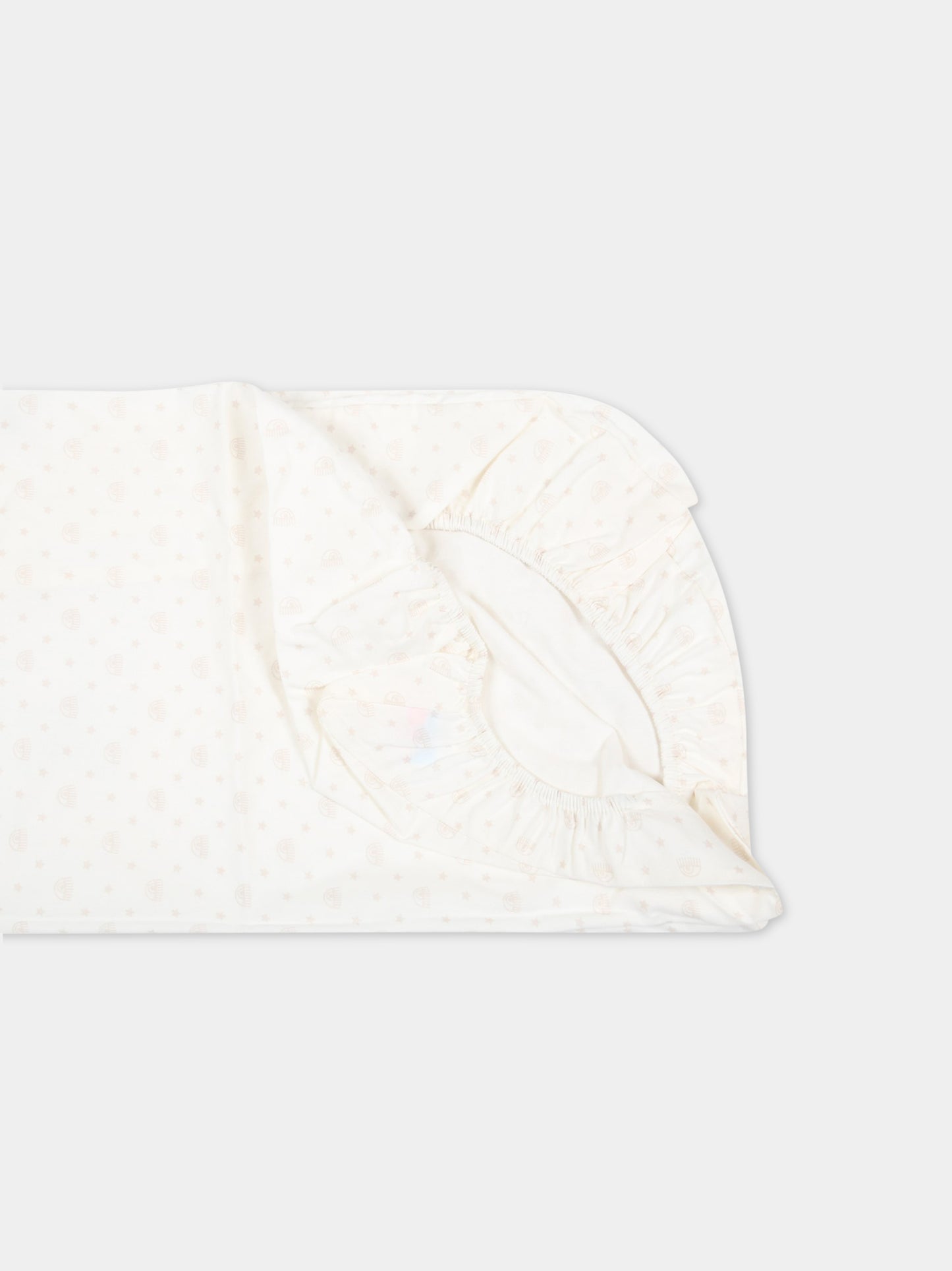 Coprifasciatoio avorio per neonati con occhiolino,Chiara Ferragni Homewear,CF051B