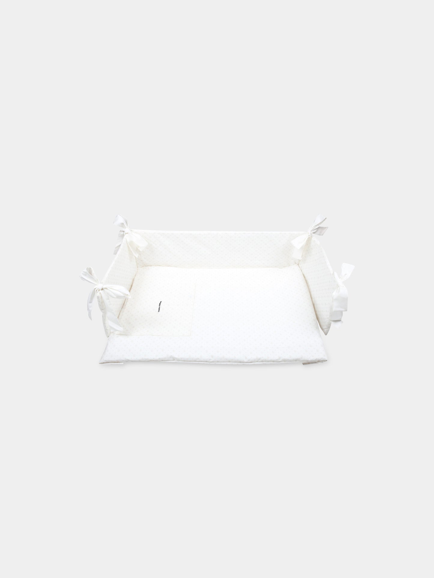 Set paracolpi avorio per neonata con occhiolini,Chiara Ferragni Homewear,CF117B