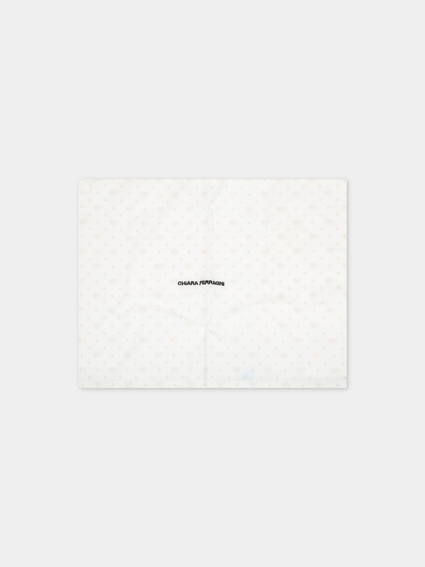 Set paracolpi avorio per neonata con occhiolini,Chiara Ferragni Homewear,CF117B