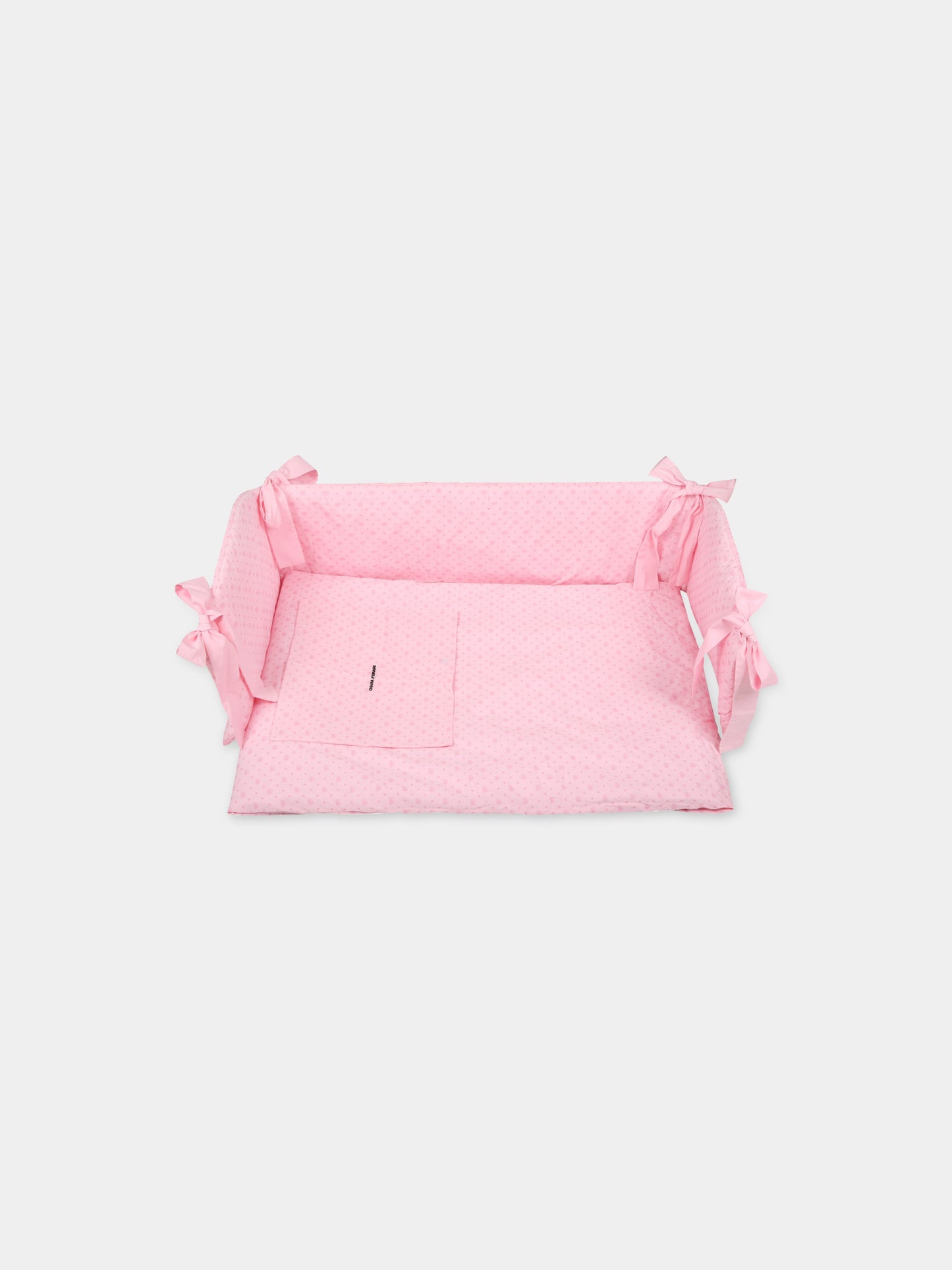 Set paracolpi rosa per neonati con occhiolino,Chiara Ferragni Homewear,CF017TR