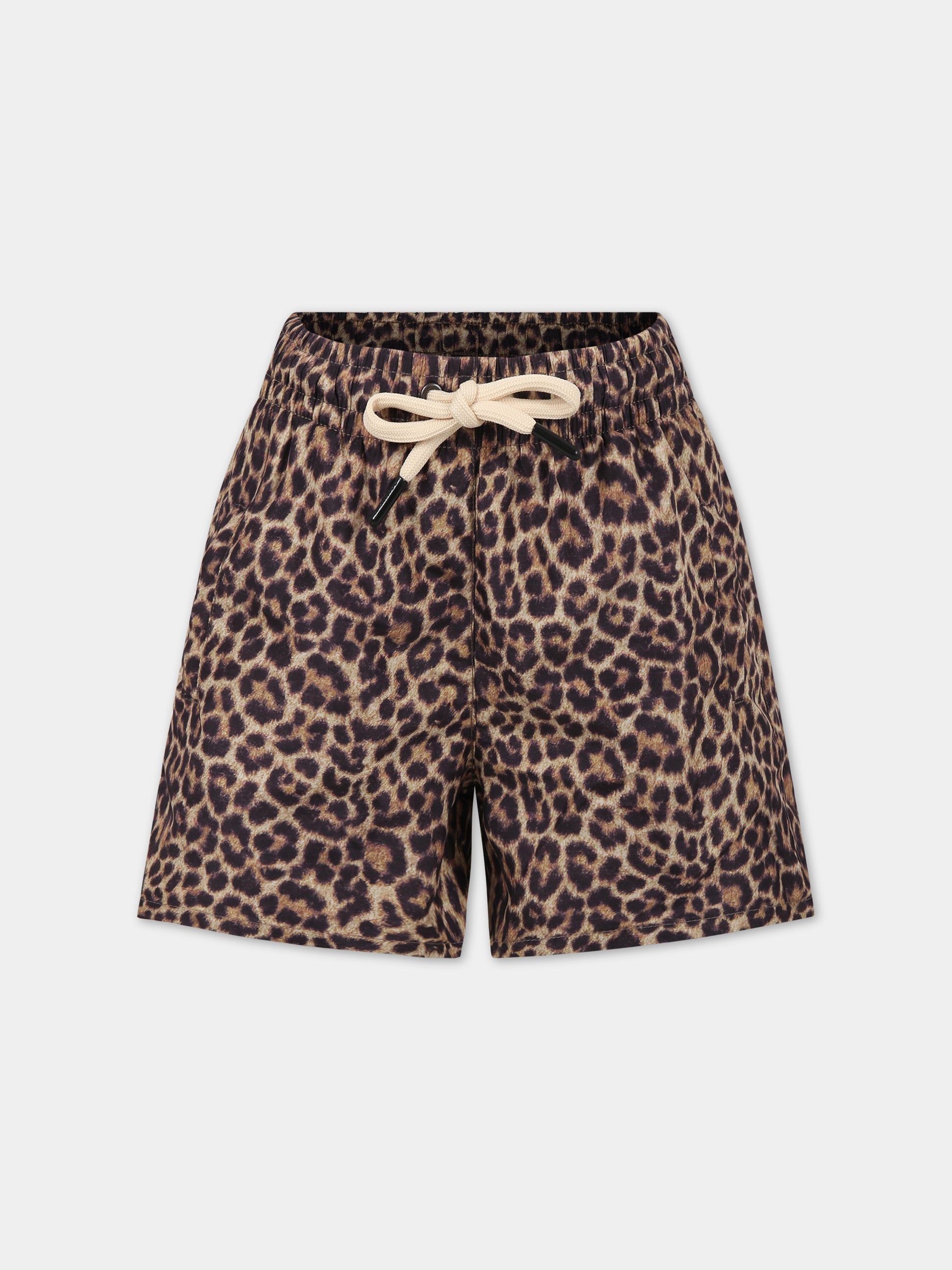 Boxer mare marrone per bambino con logo,Matineè,BBM4028 PETIT ALEXANDRE MACULATO