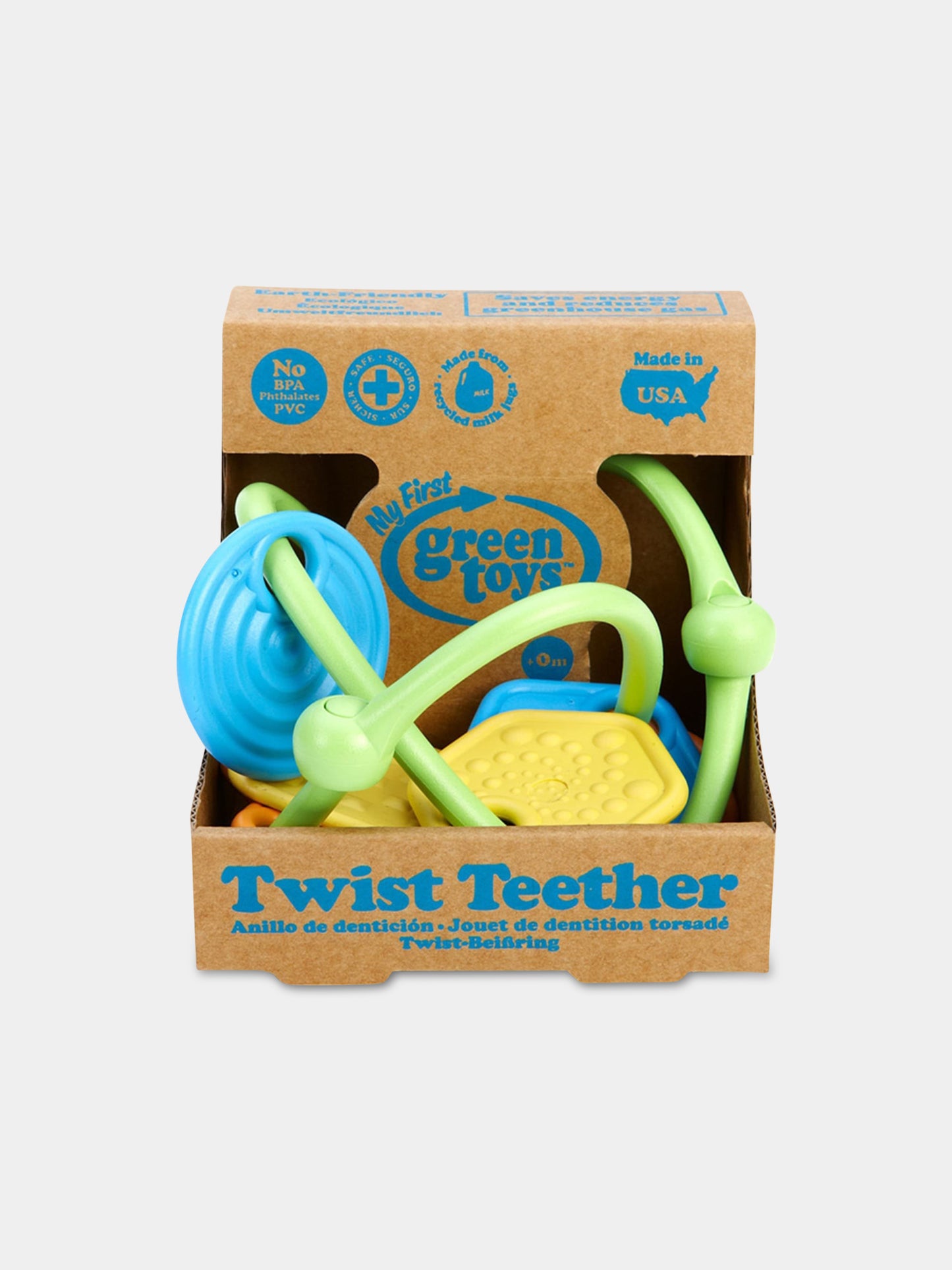 Massaggia gengive multicolor per neonati,Green Toys,GTKNTA1502