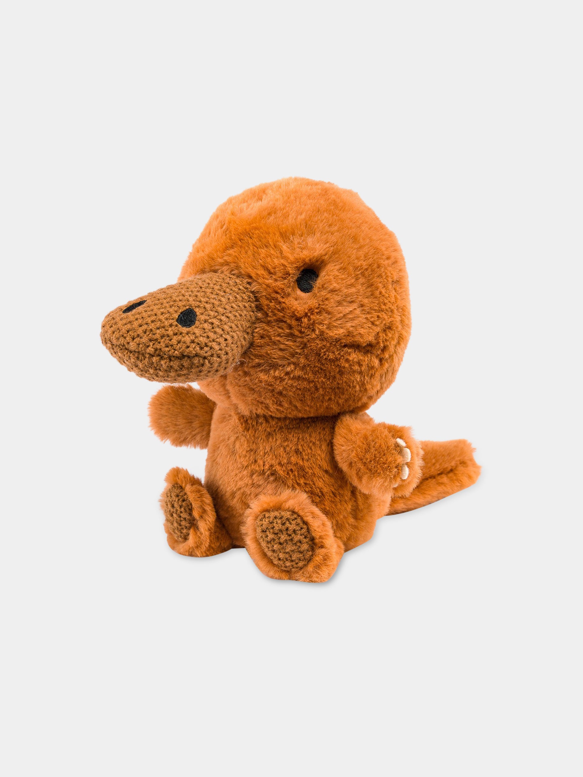 Peluche arancione per neonati,Bon Ton Toys,16215004 PLATYPUS