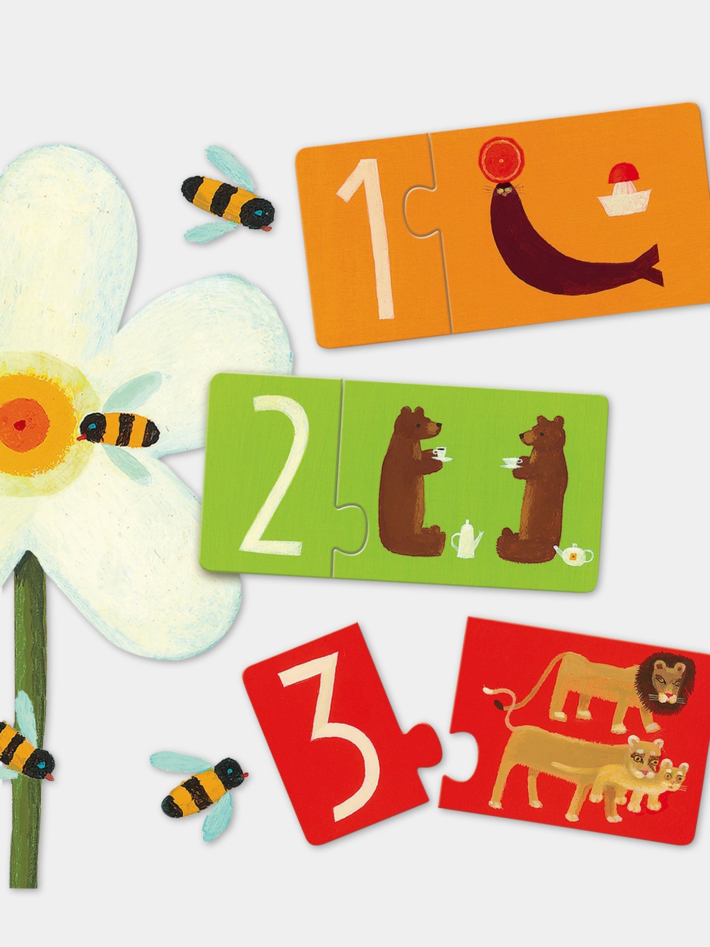 Puzzle multicolor per bambini,Djeco,DJ08151