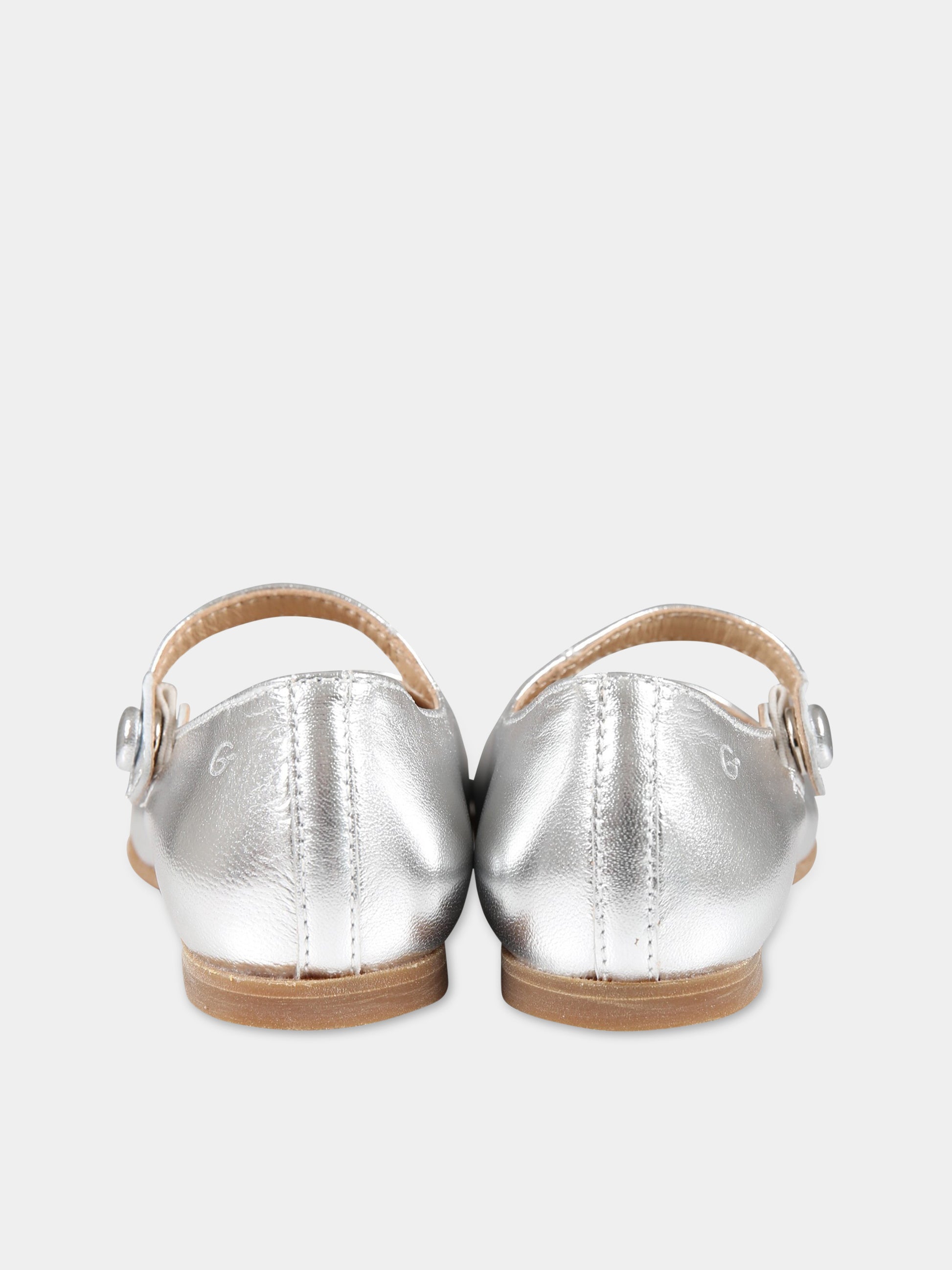 Ballerine argentate per bambina,Gallucci Kids,J20057AM012B08S