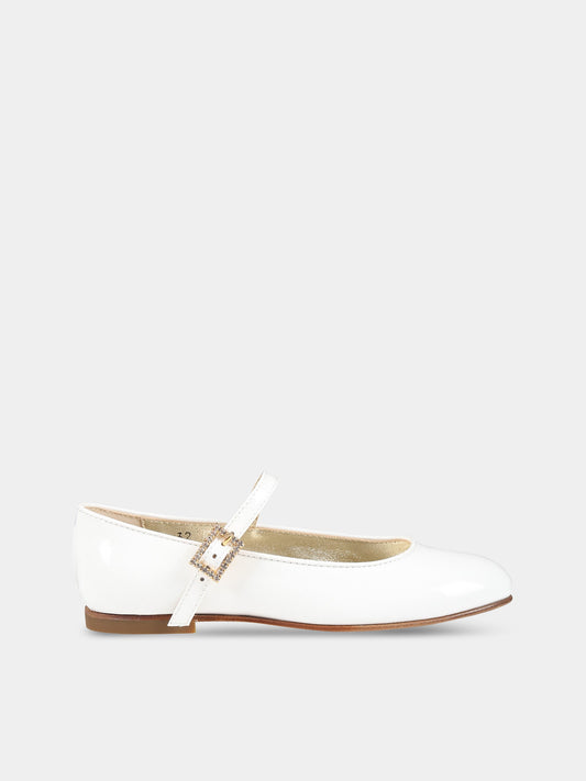 Ballerine bianche per bambina,Gallucci Kids,J20057AM783B05