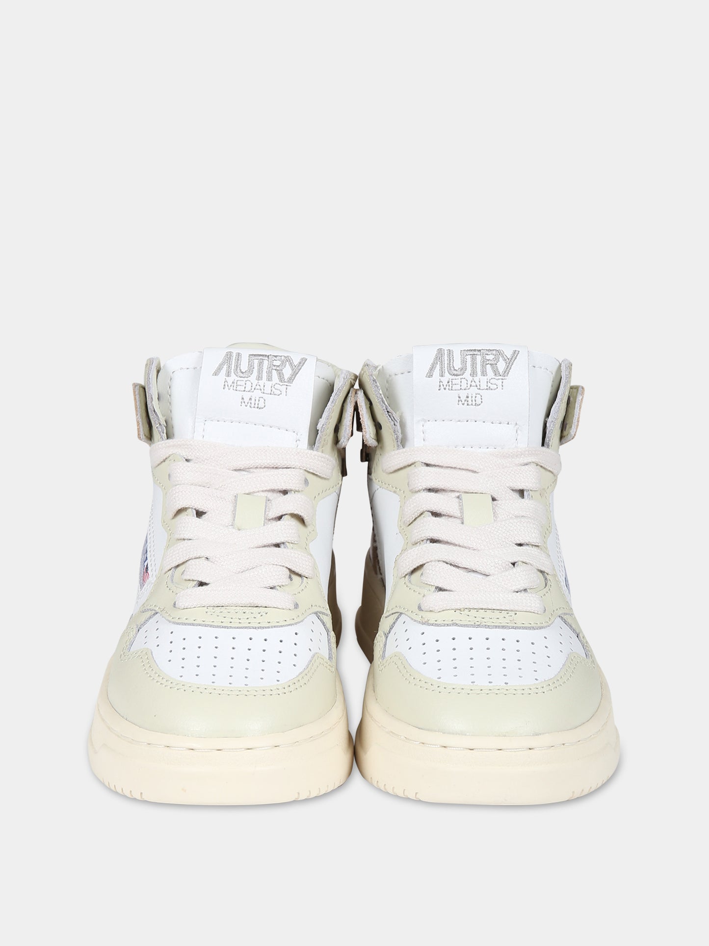 Sneakers beige per bambini con logo,Autry,KUMK 3C06