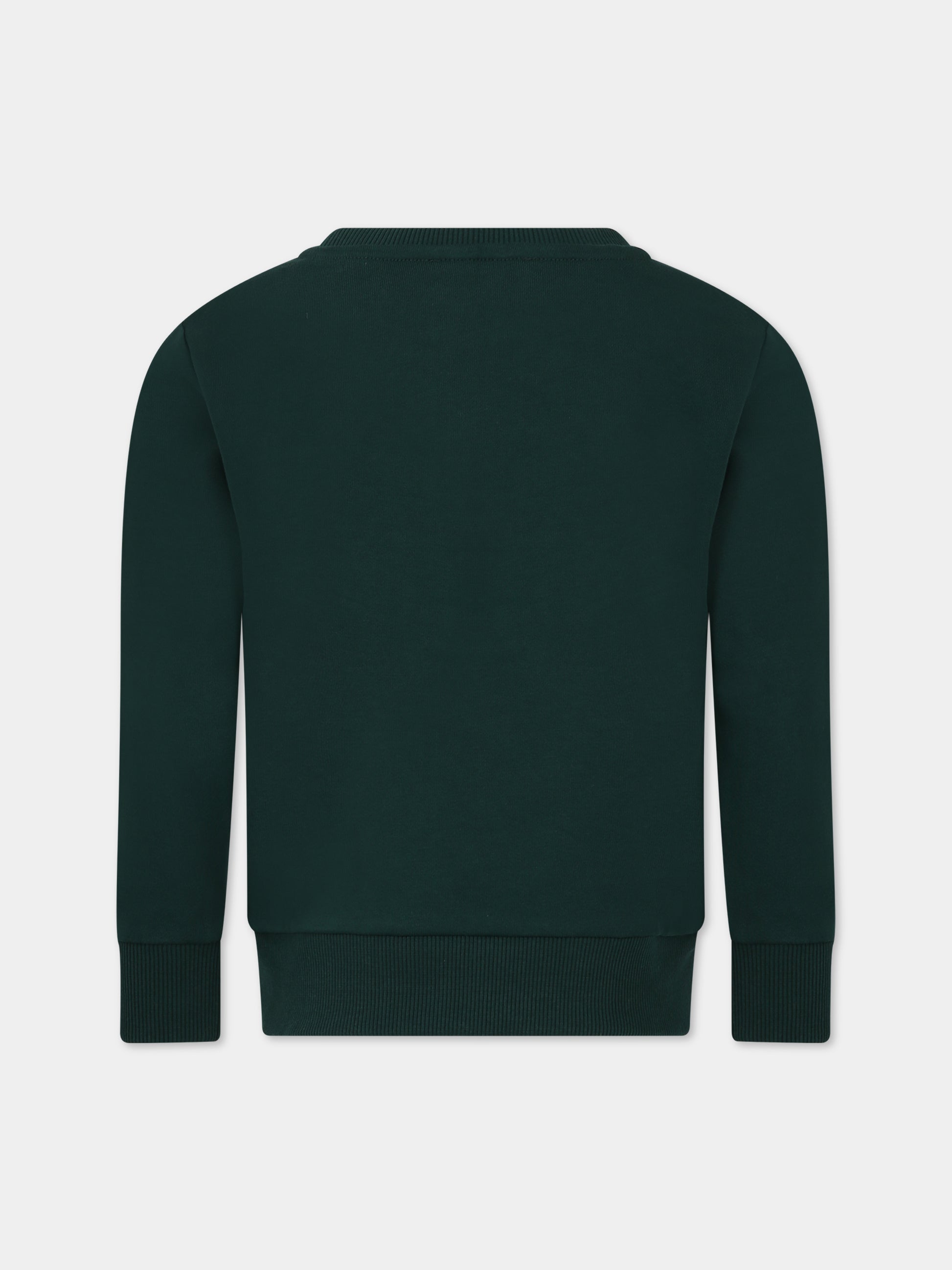 Felpa verde per bambini con logo,A.p.c.,COEZD E27851 KAF DARK GREEN