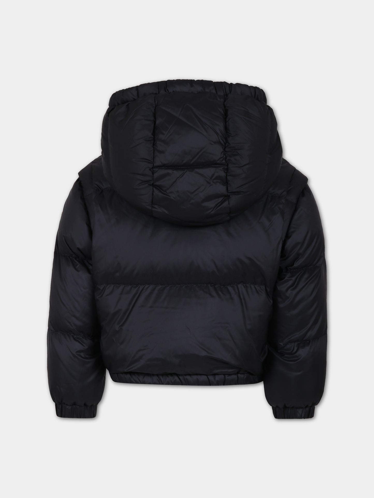 Piumino Vanya nero per bambina con logo,Moncler Kids,954 1A00004 595FE 999