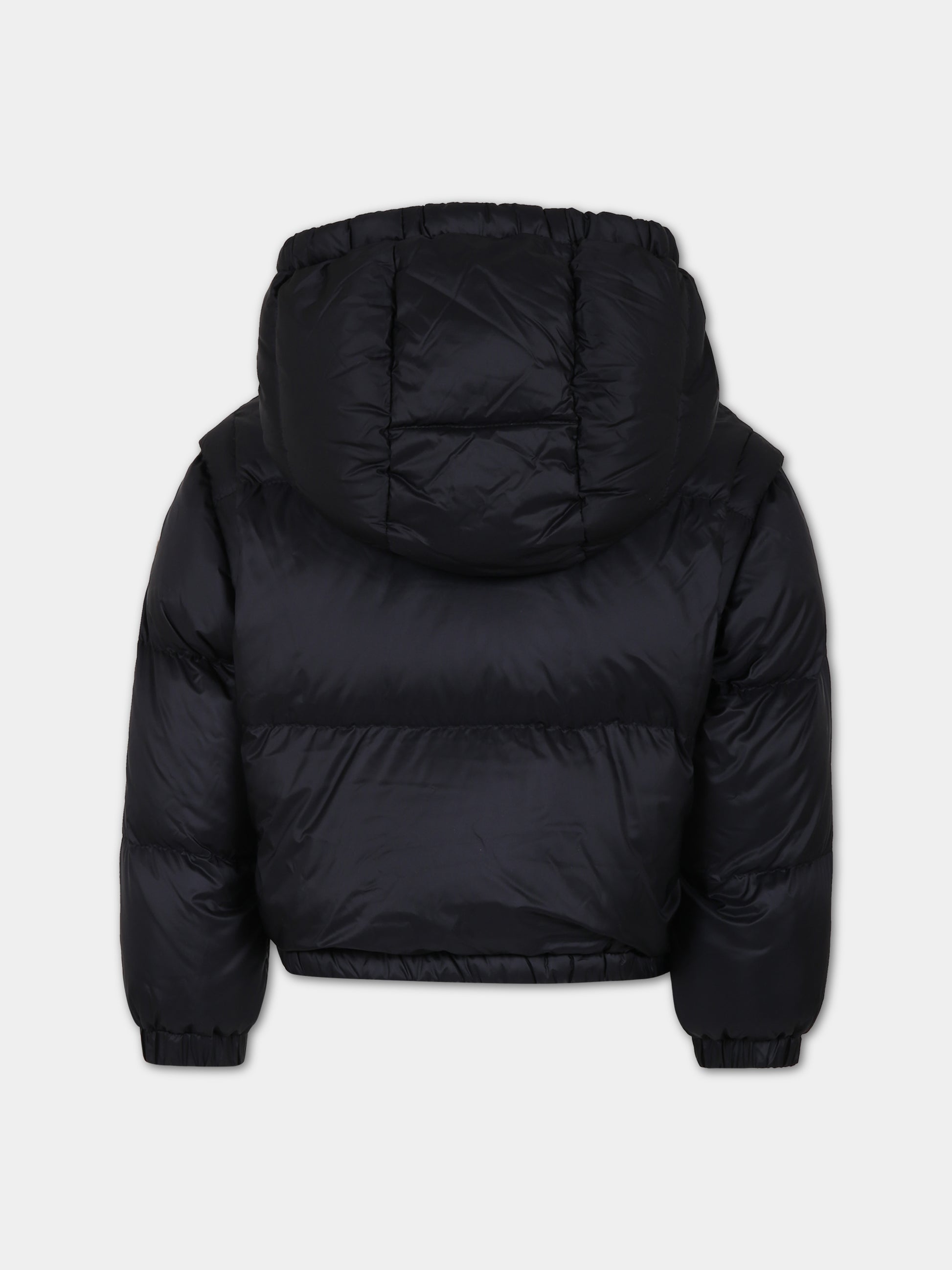 Piumino Vanya nero per bambina con logo,Moncler Kids,954 1A00004 595FE 999