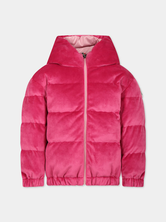 Piumino Daos fucsia per bambina con logo,Moncler Kids,954 1A00023 59731 543