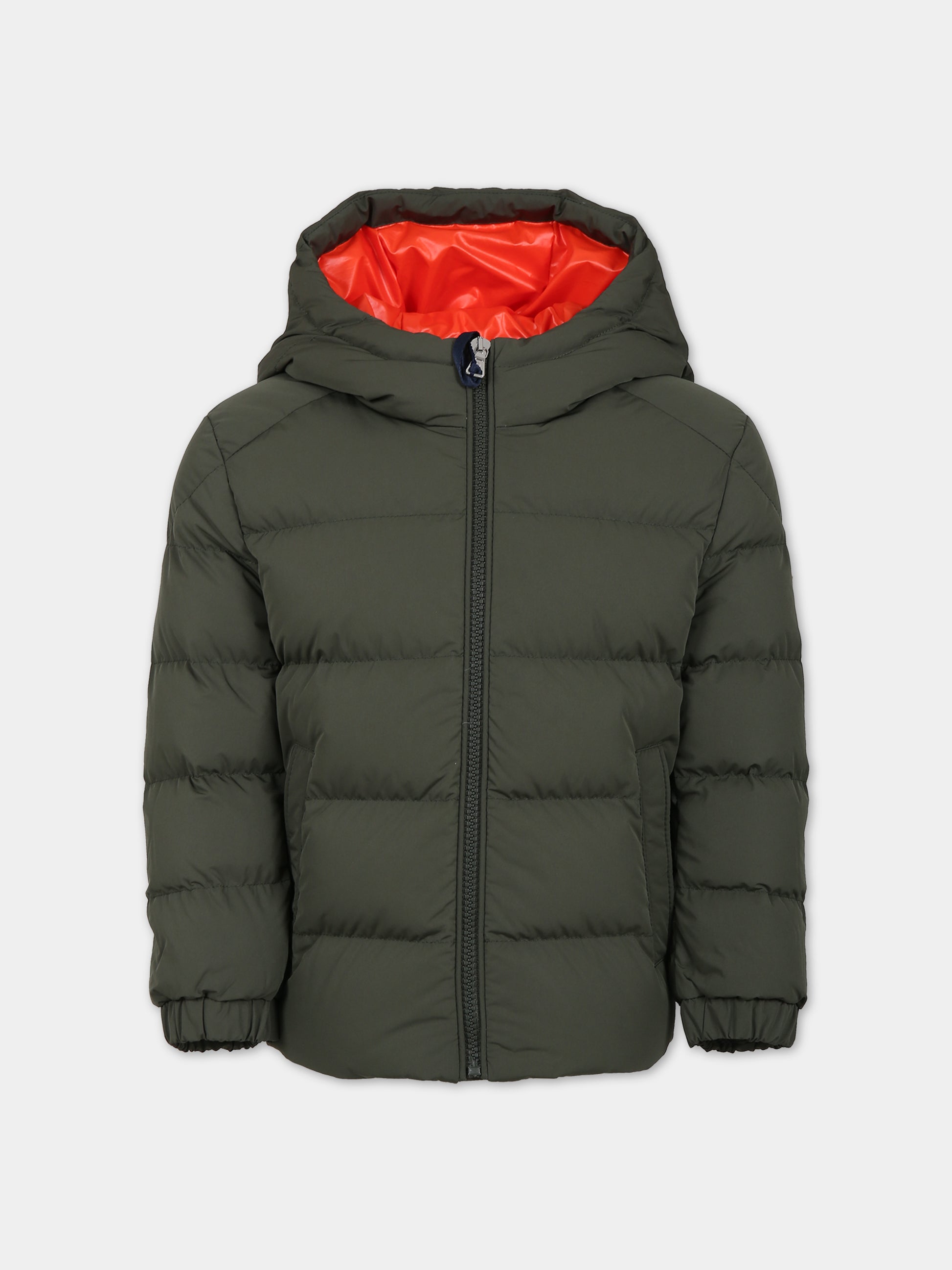 Piumino Eric verde per bambino con logo,Moncler Kids,954 1A00044 54A91 87D
