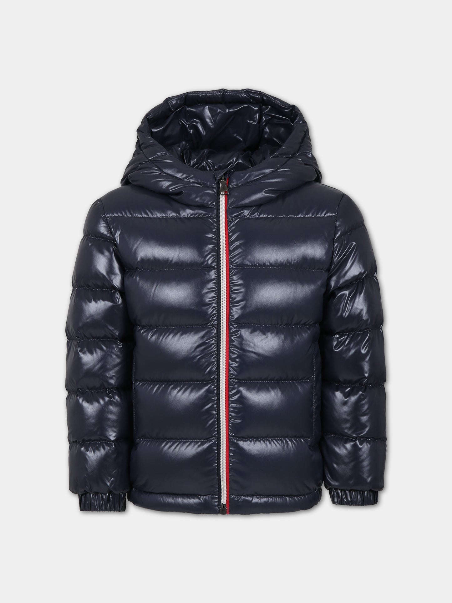 Piumino New Aubert blu per bambino con logo,Moncler Kids,954 1A00080 68950 742