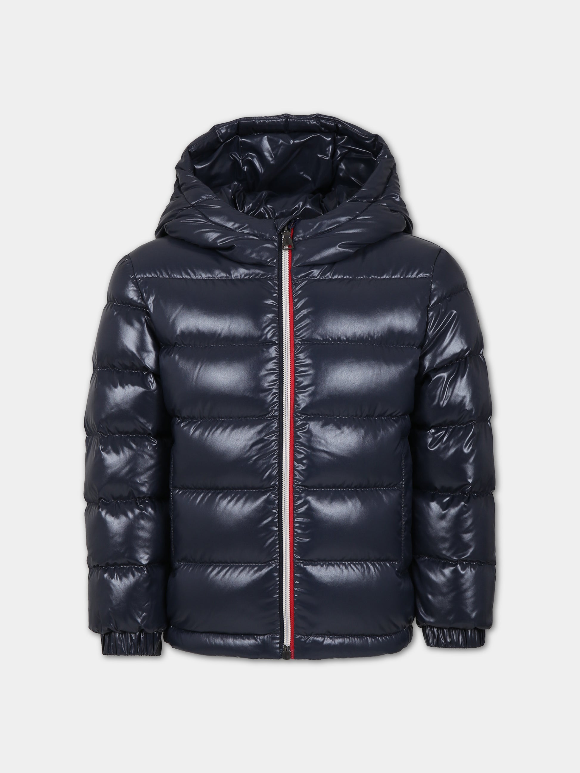 Piumino New Aubert blu per bambino con logo,Moncler Kids,954 1A00080 68950 742