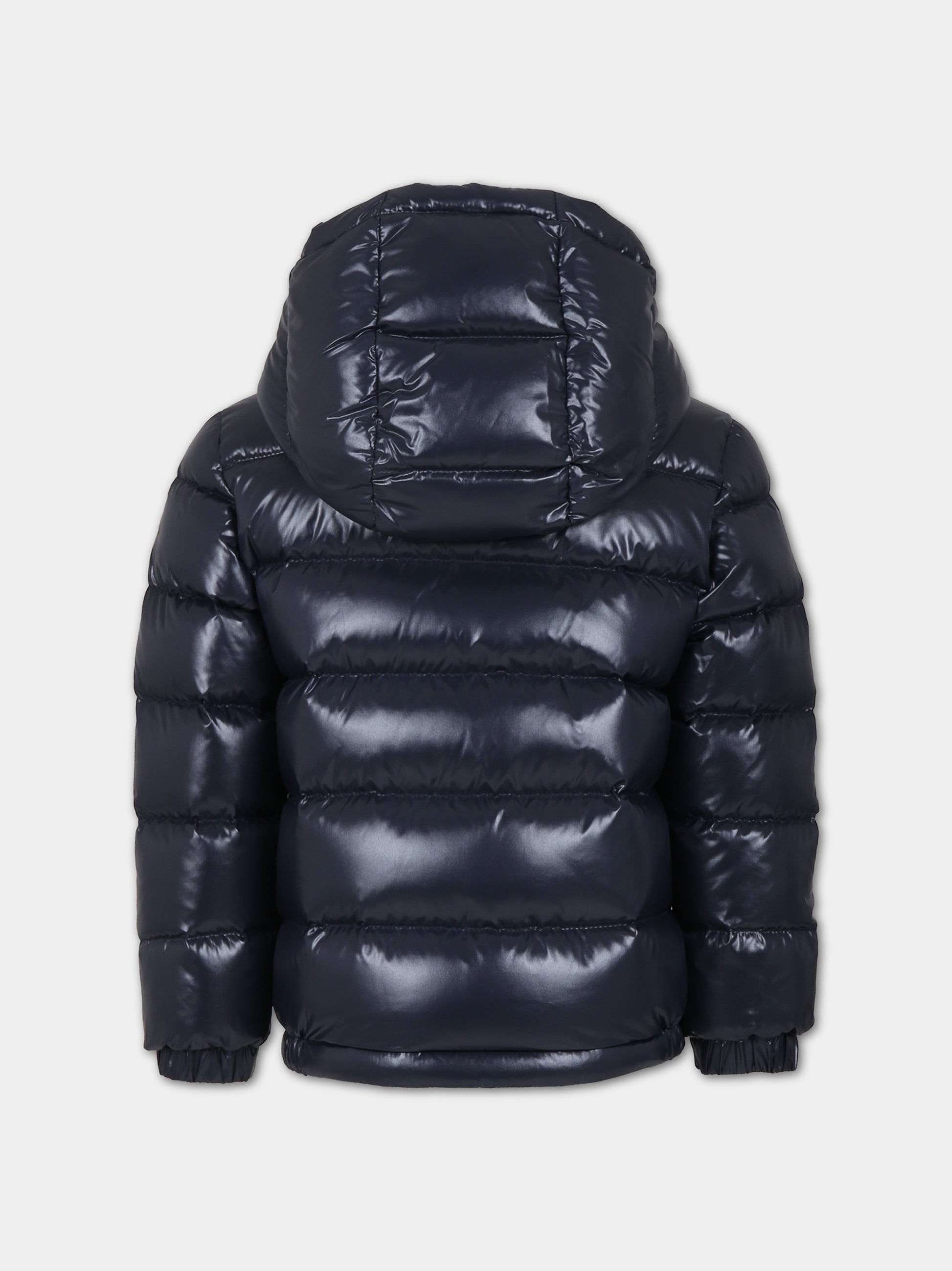 Piumino New Aubert blu per bambino con logo,Moncler Kids,954 1A00080 68950 742