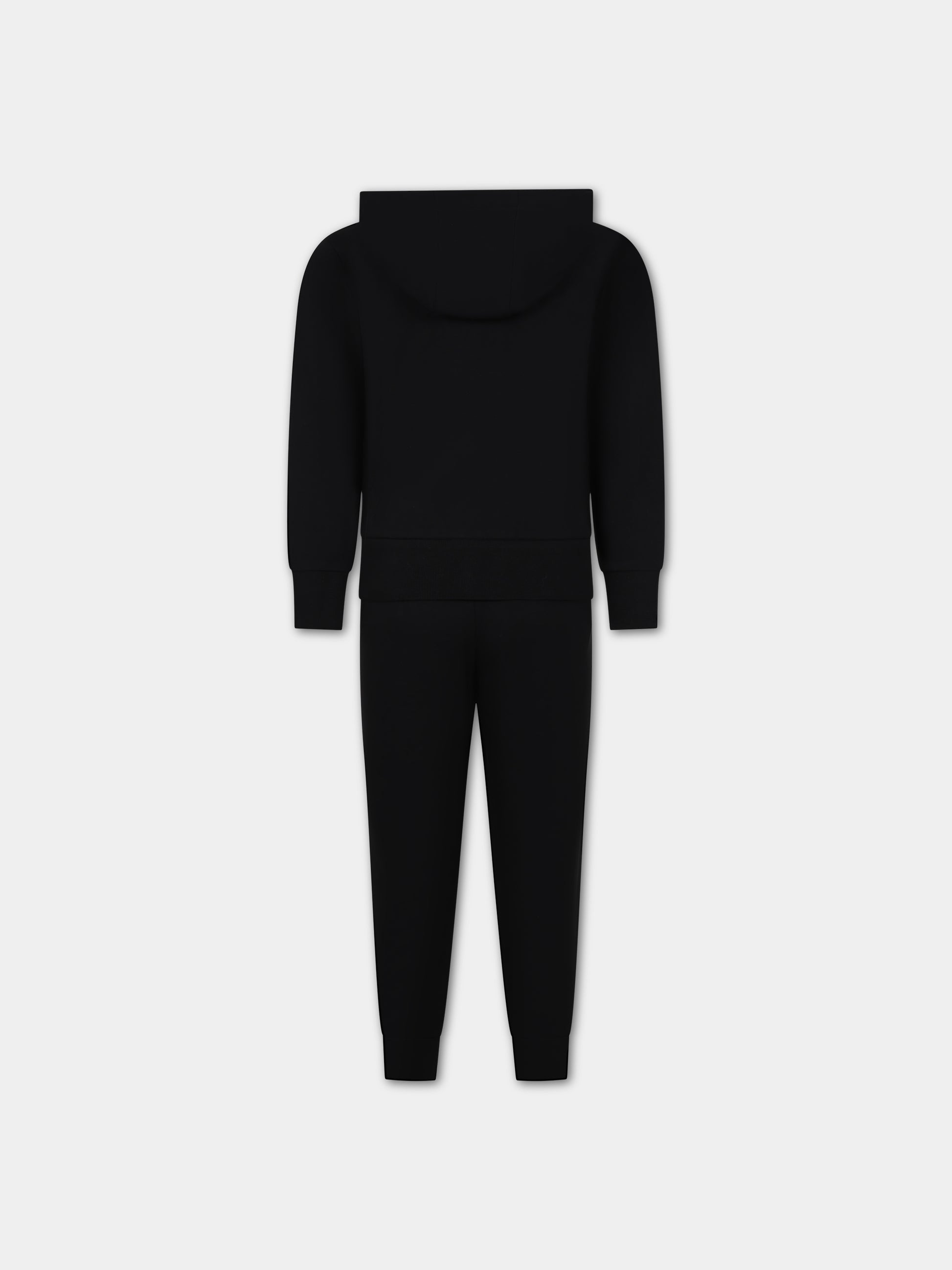 Completo nero per bambino con logo,Moncler Kids,954 8M00013 899PS 999