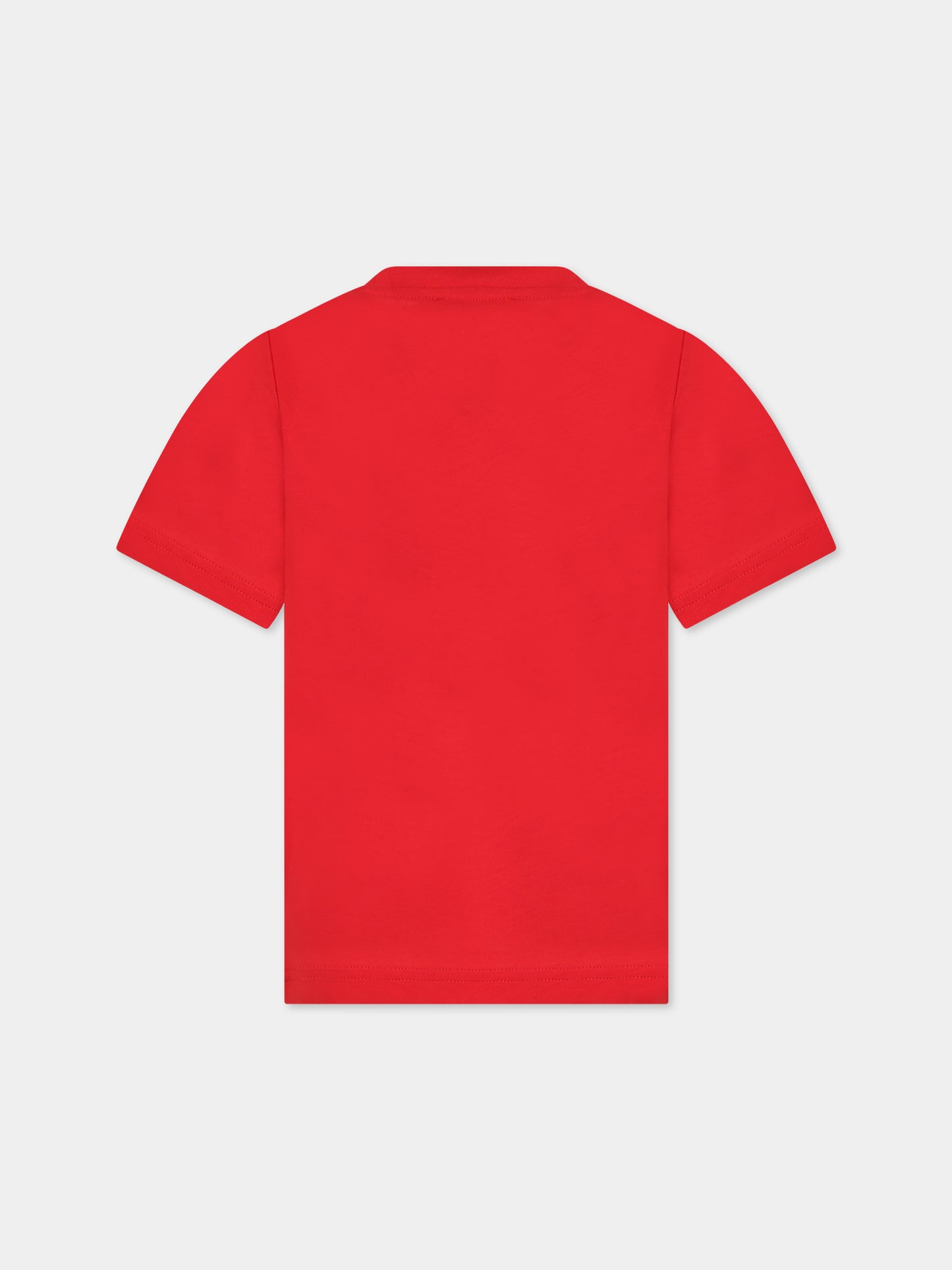 T-shirt rossa per bambino con logo e stampa,Dsquared2,DQ1743 D00MV D2T947U DQ411
