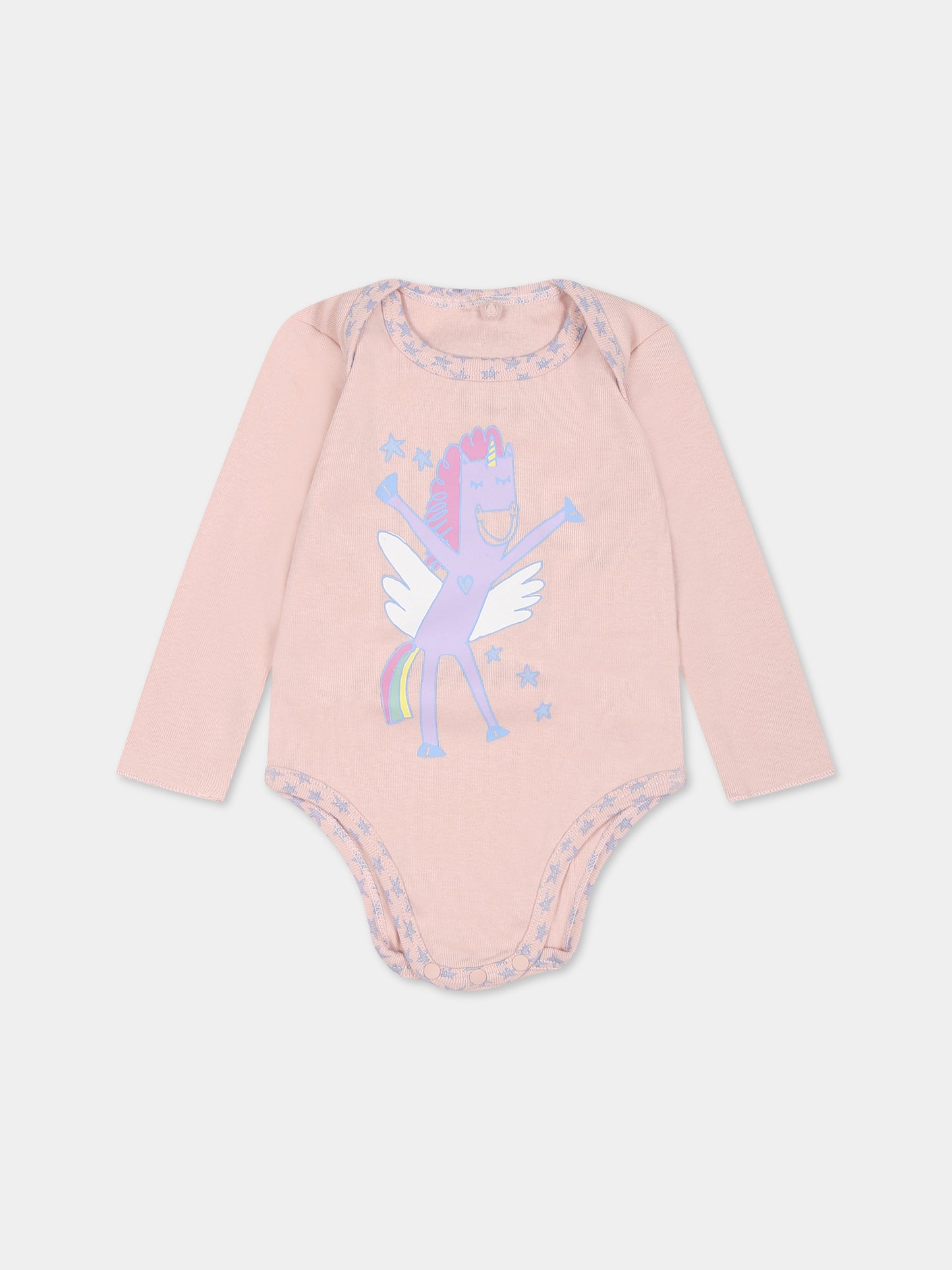Set rosa per neonata con unicorno,Stella Mccartney Kids,TTB019 Z1467 505MC
