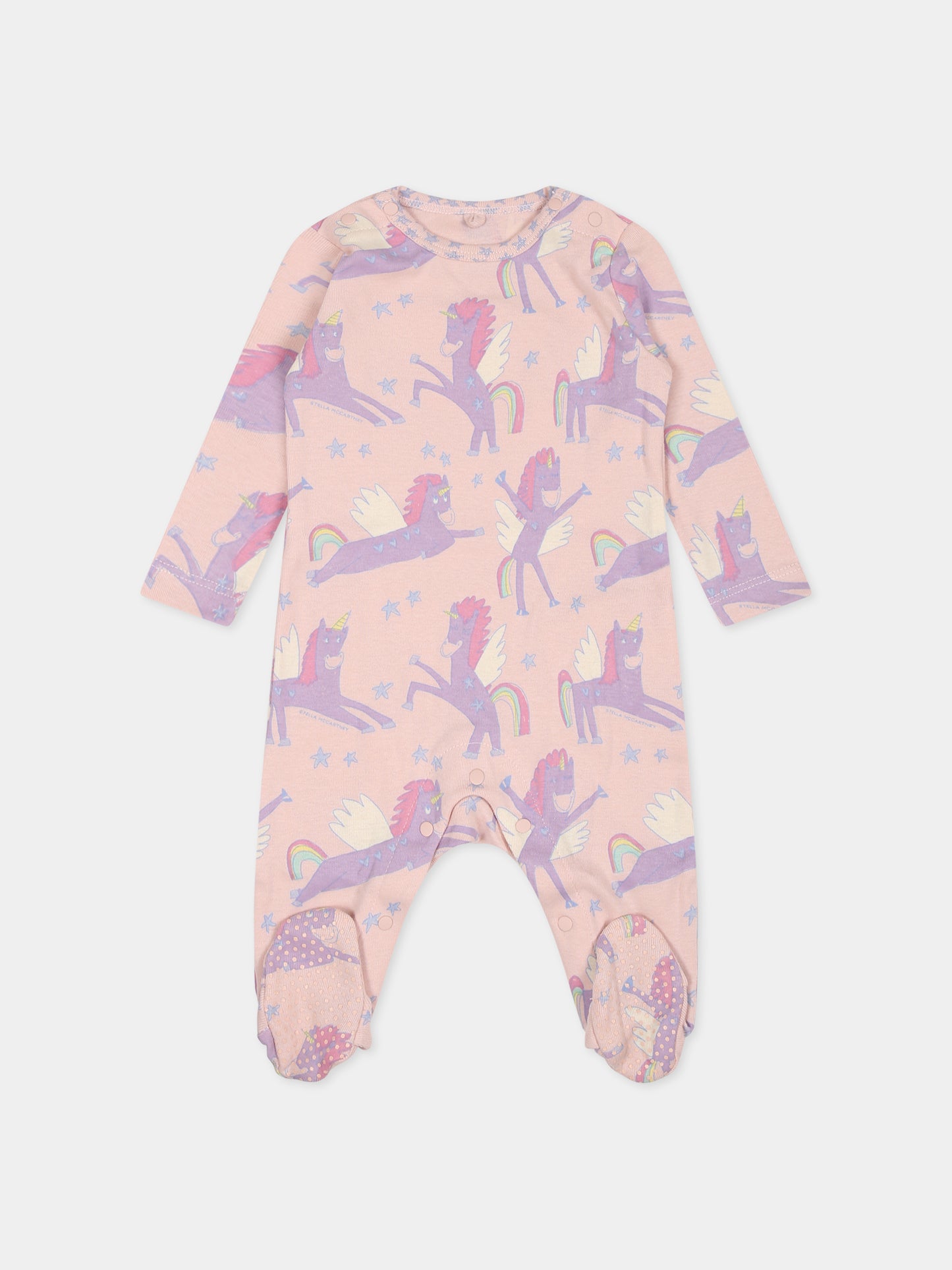 Set rosa per neonata con unicorno,Stella Mccartney Kids,TTB019 Z1467 505MC