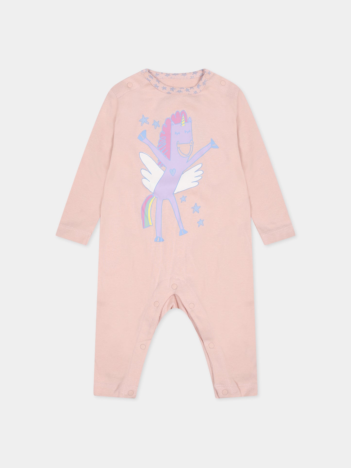 Set rosa per neonata con unicorni,Stella Mccartney Kids,TTB009 Z1467 505MC