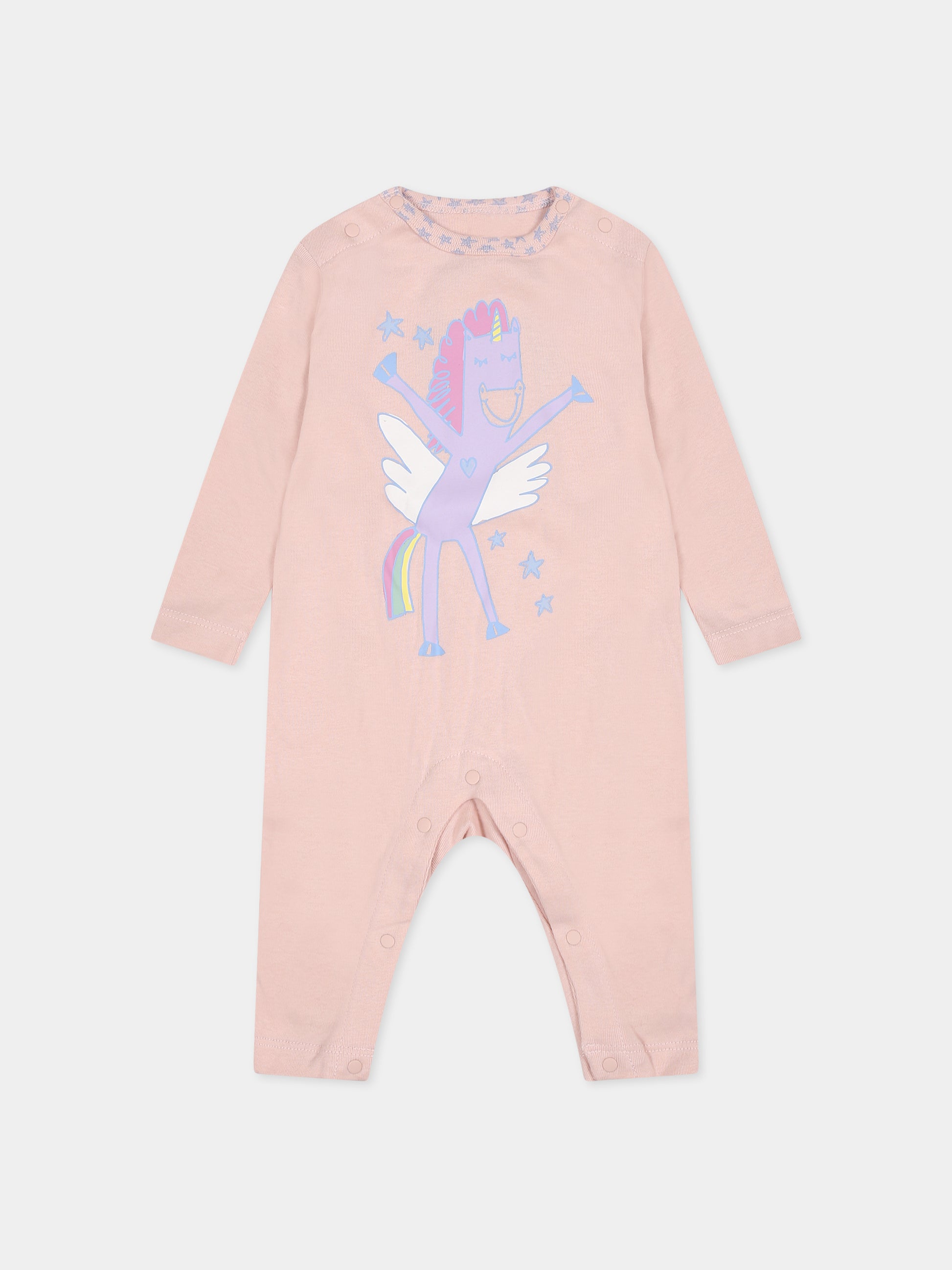 Set rosa per neonata con unicorni,Stella Mccartney Kids,TTB009 Z1467 505MC