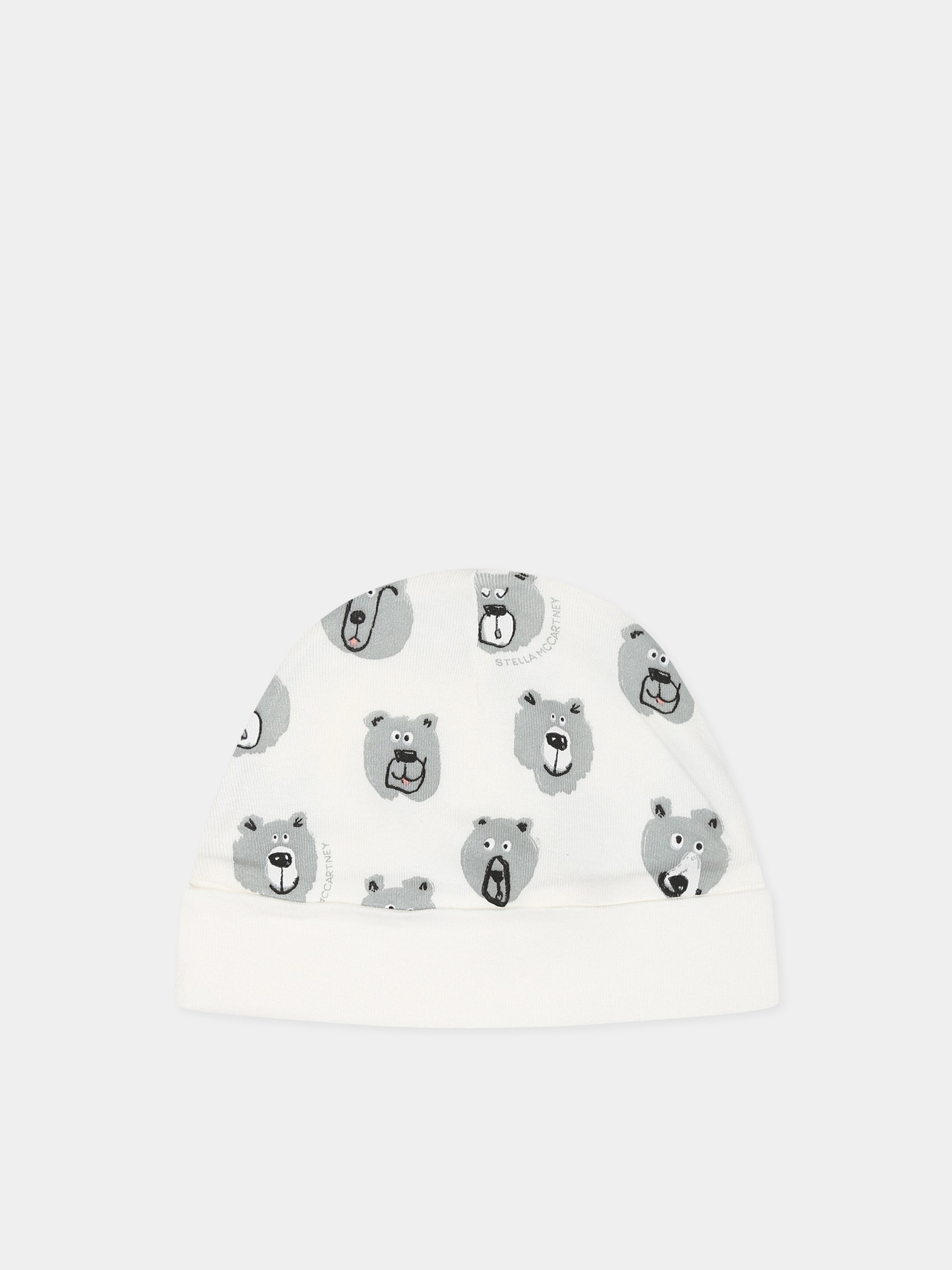 Set bianco per neonato con stampa e logo,Stella Mccartney Kids,TTB559 Z1486 101MC