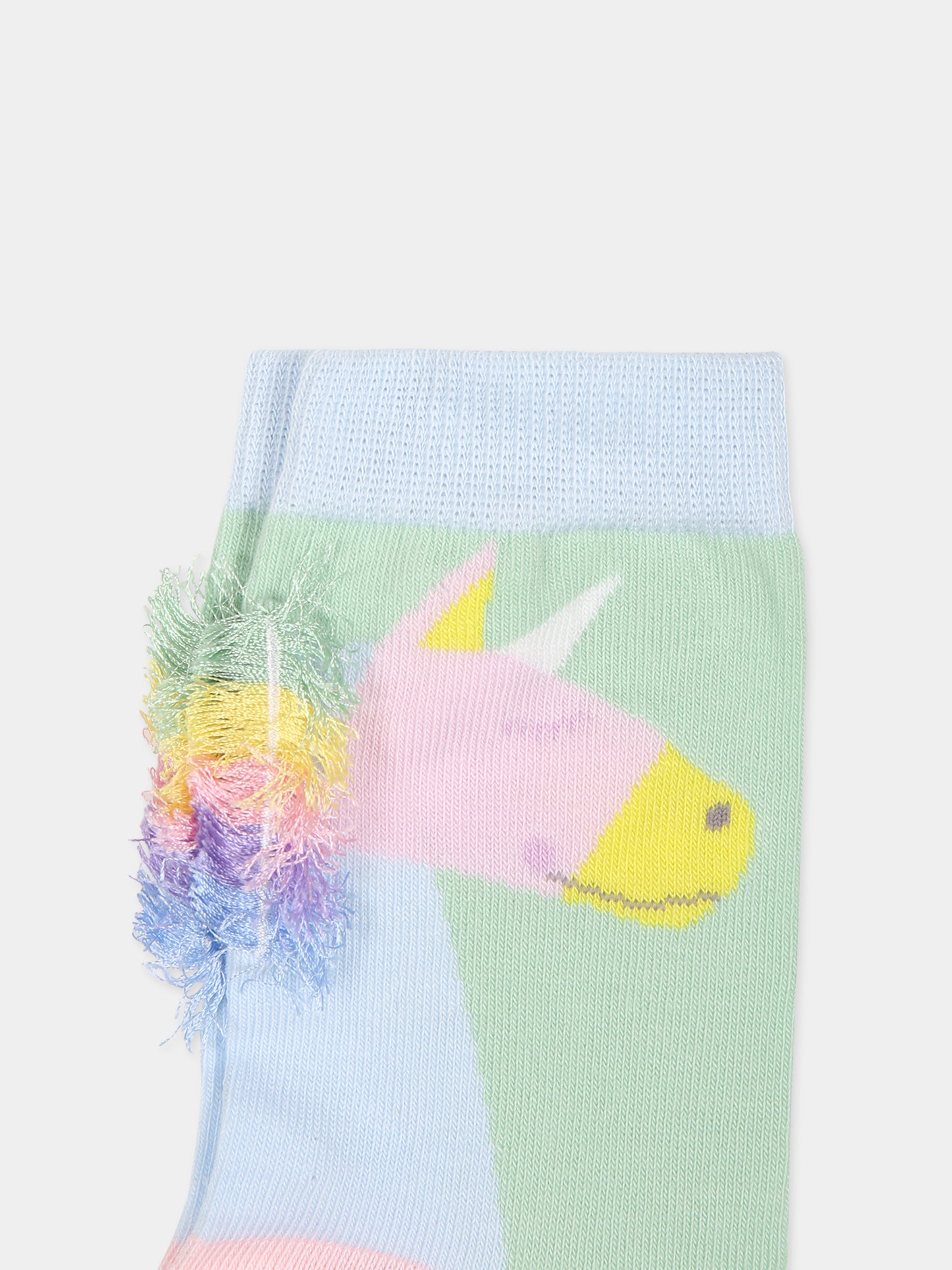 Set multicolor per bambina con unicorni,Stella Mccartney Kids,TT0A60 Z0794 999