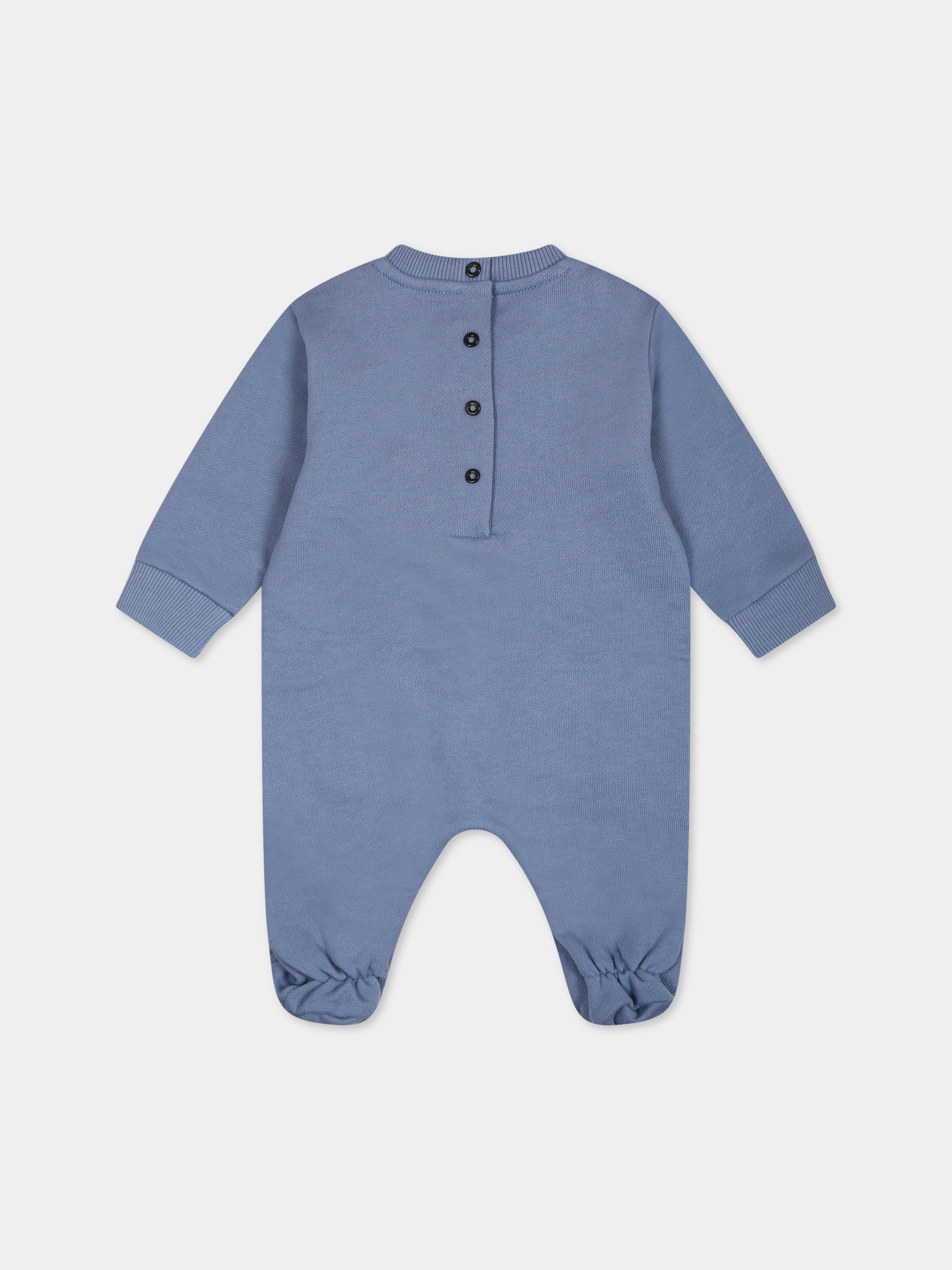 Set blu per neonato con logo,Balmain Kids,BTB510 Z0001 668AG