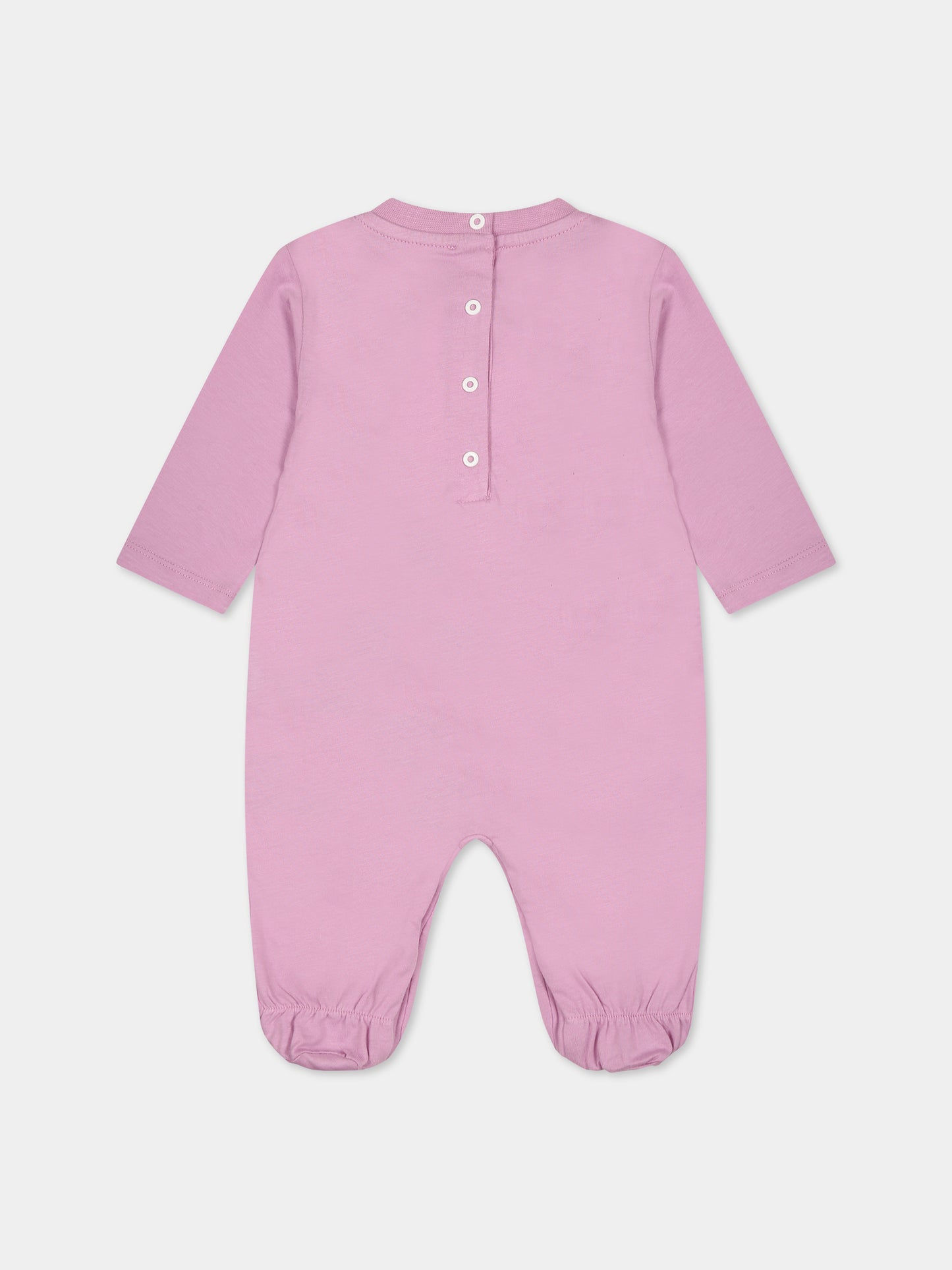 Set viola per neonata con logo,Balmain Kids,BTB000 Z0057 519