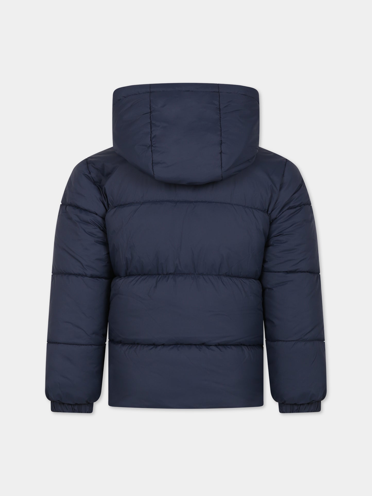 Piumino blu per bambino con logo,Timberland,T26593 857