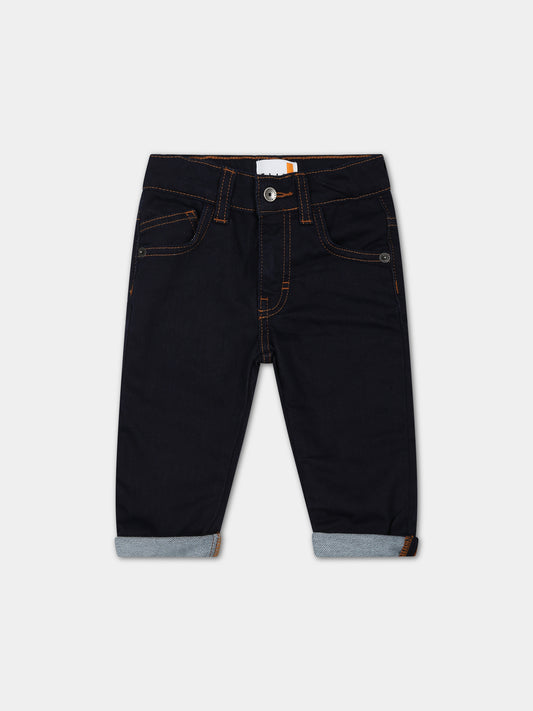 Jeans blu per neonato con logo,Timberland,T60023 Z35