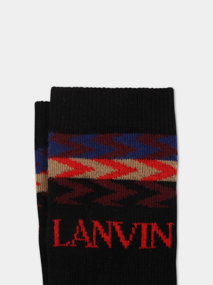 Calze blu per bambino con logo,Lanvin Petite,N20016 09B