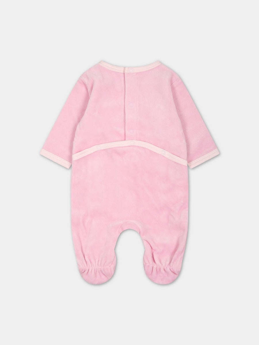 Set rosa per neonata con logo,Kenzo Kids,K98143 456