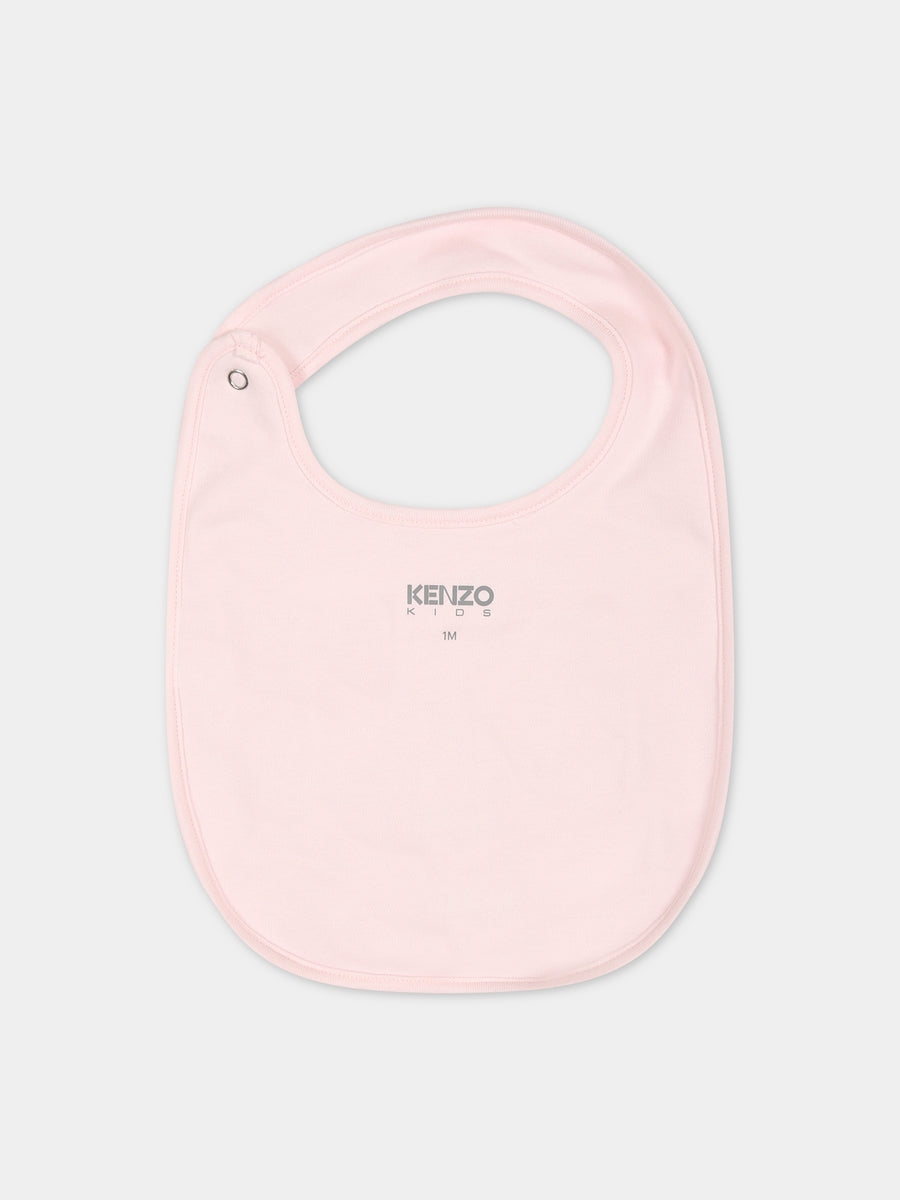 Set rosa per neonata con logo,Kenzo Kids,K98143 456