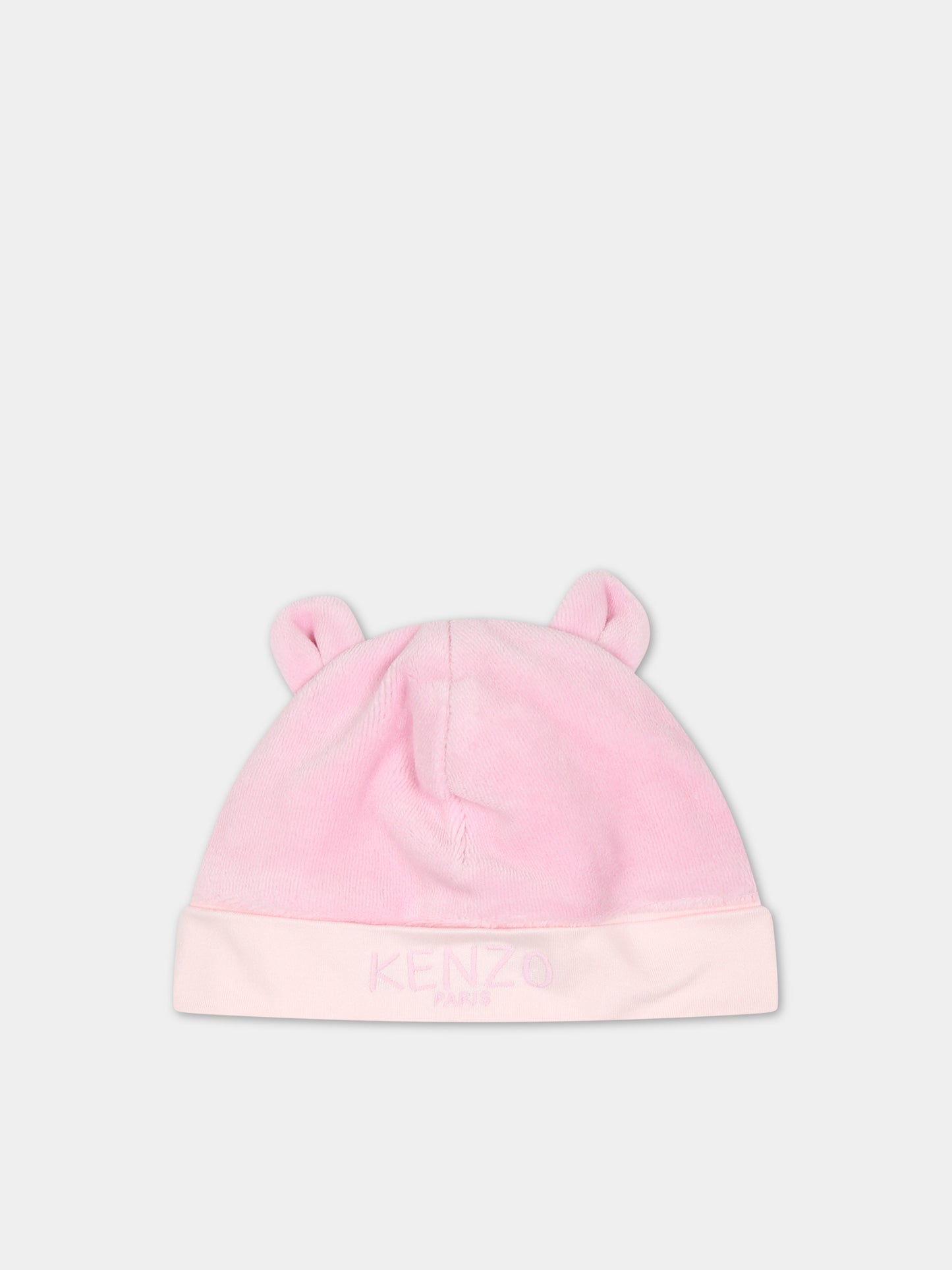 Set rosa per neonata con logo,Kenzo Kids,K98143 456