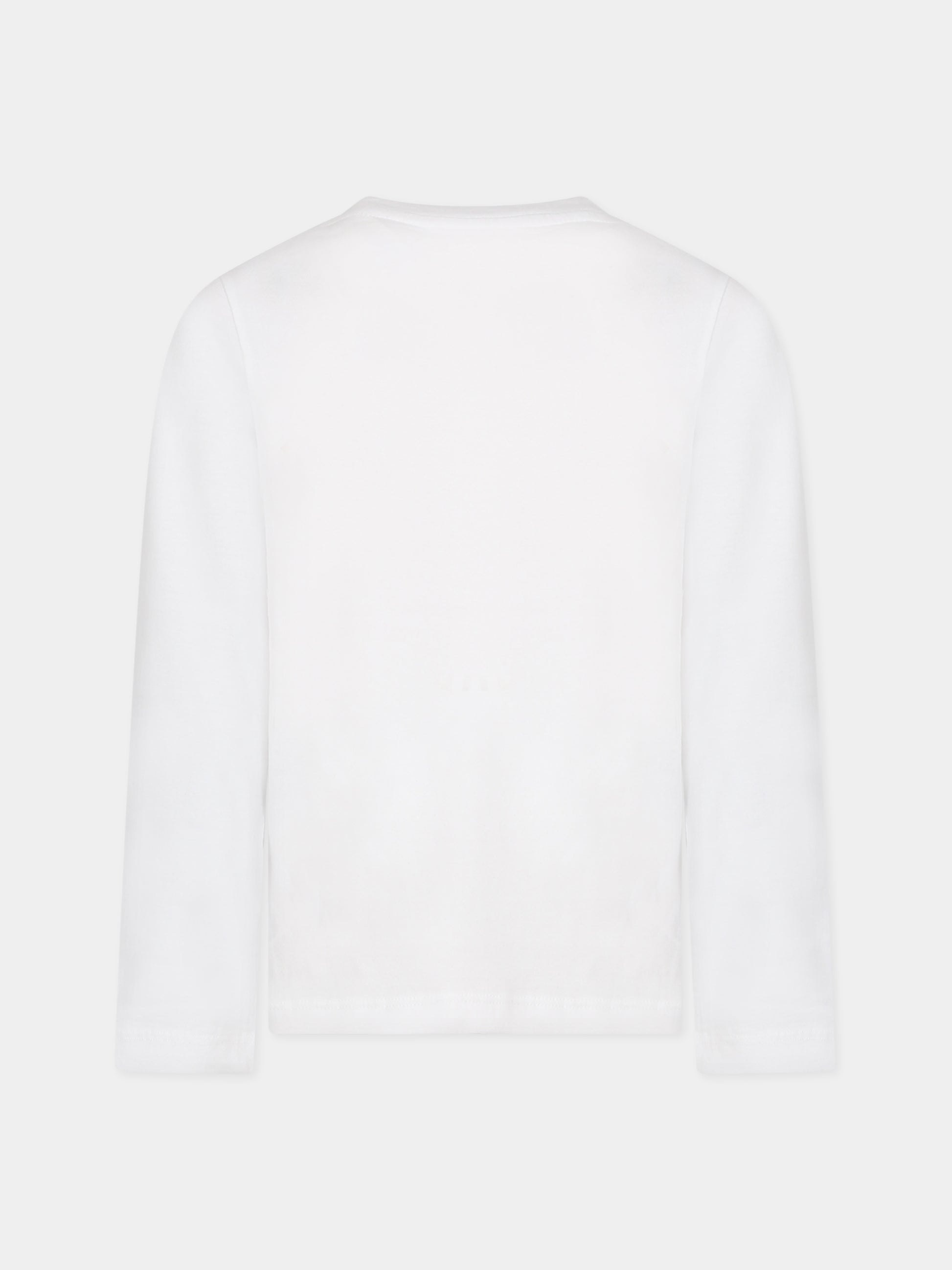 T-shirt bianca per bambini con logo,Zadig & Voltaire Kids,X25400 10P