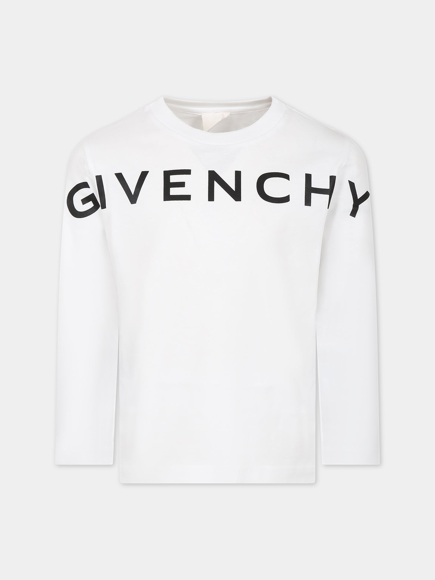 T-shirt bianca per bambini con logo,Givenchy Kids,H25449 10P