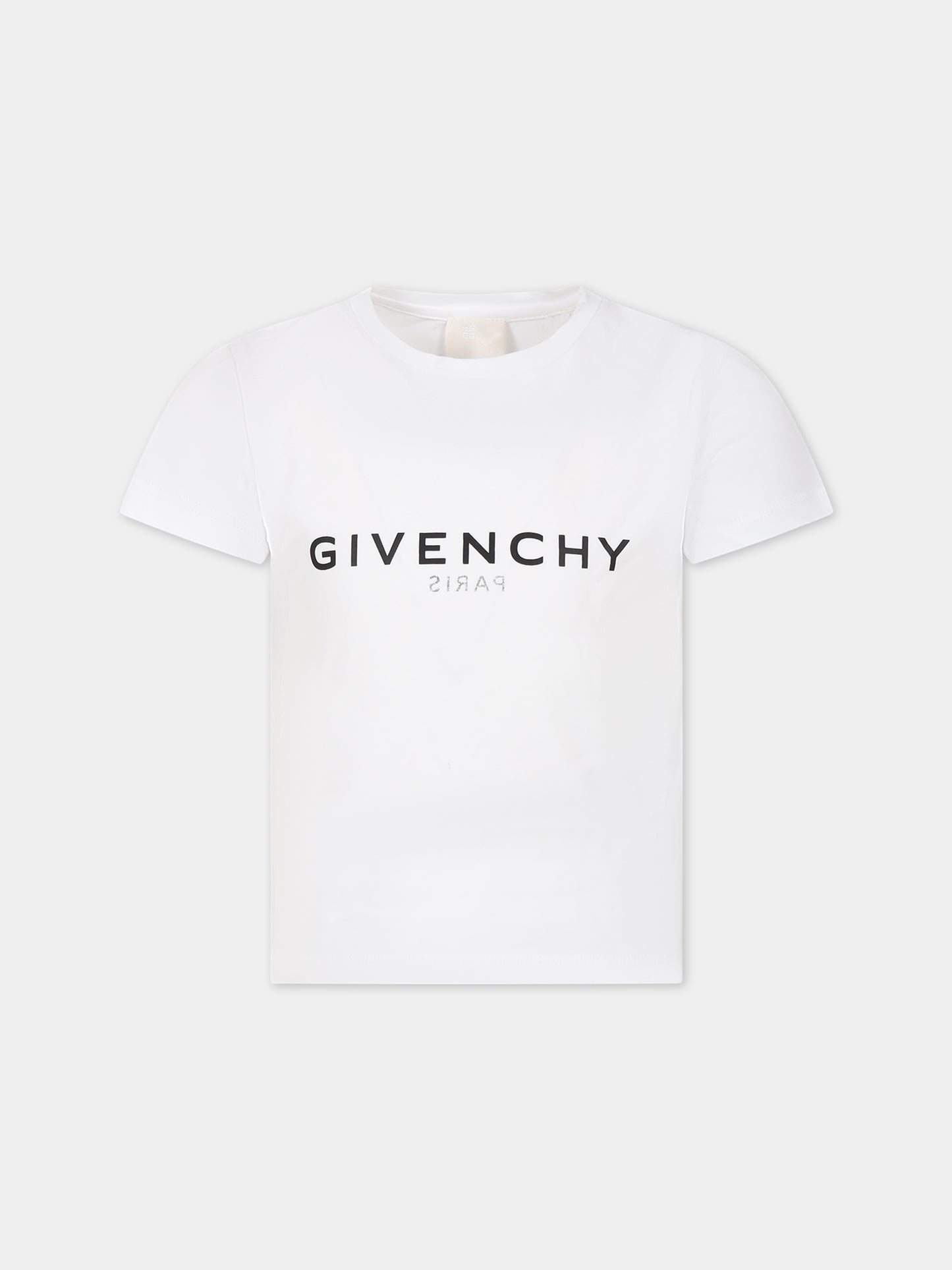 T-shirt bianca per bambini con logo,Givenchy Kids,H15329 10P