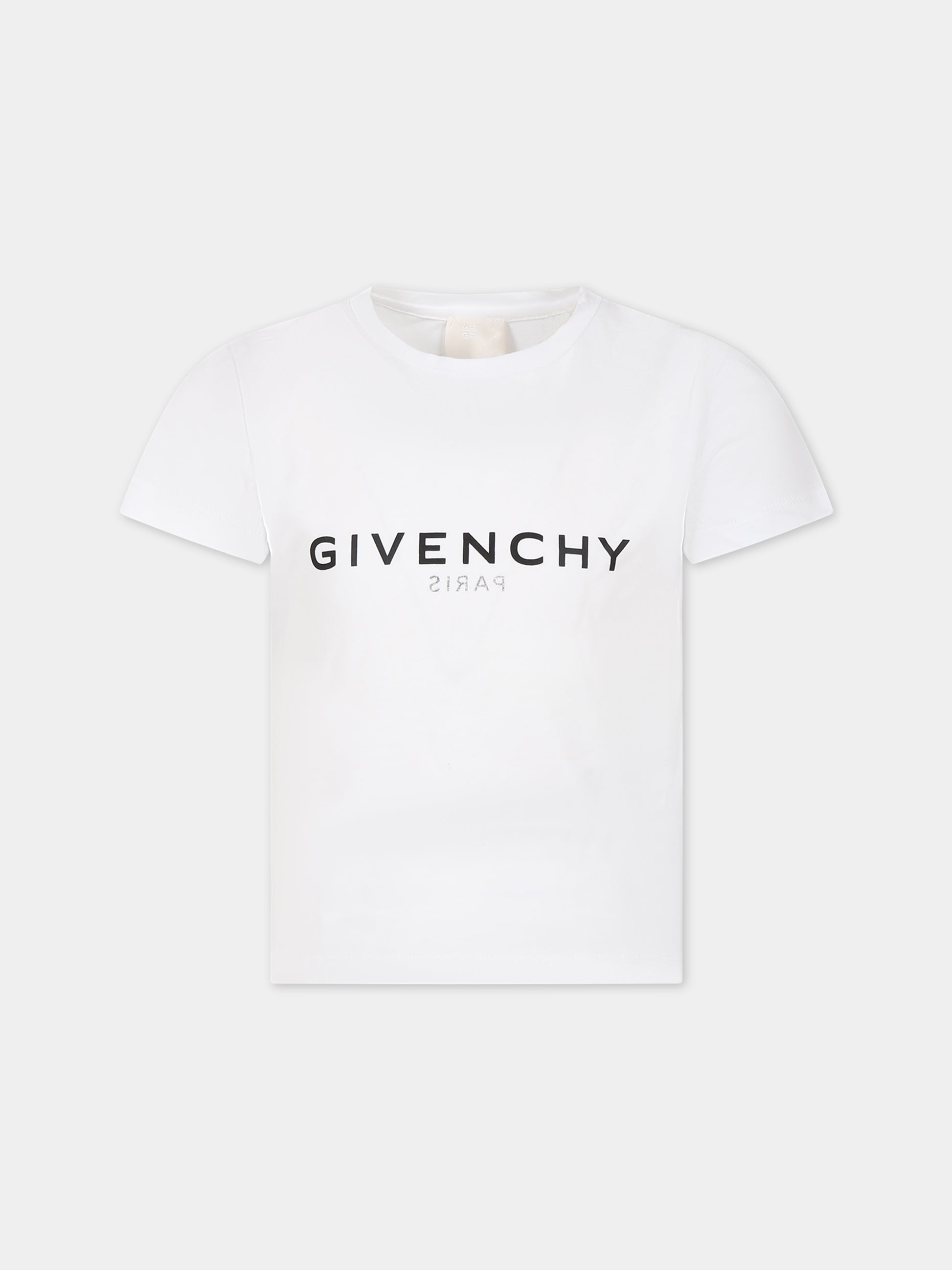 T-shirt bianca per bambini con logo,Givenchy Kids,H15329 10P