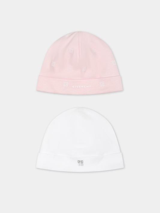Set bianco per neonata con motivo 4G,Givenchy Kids,H98185 44Z