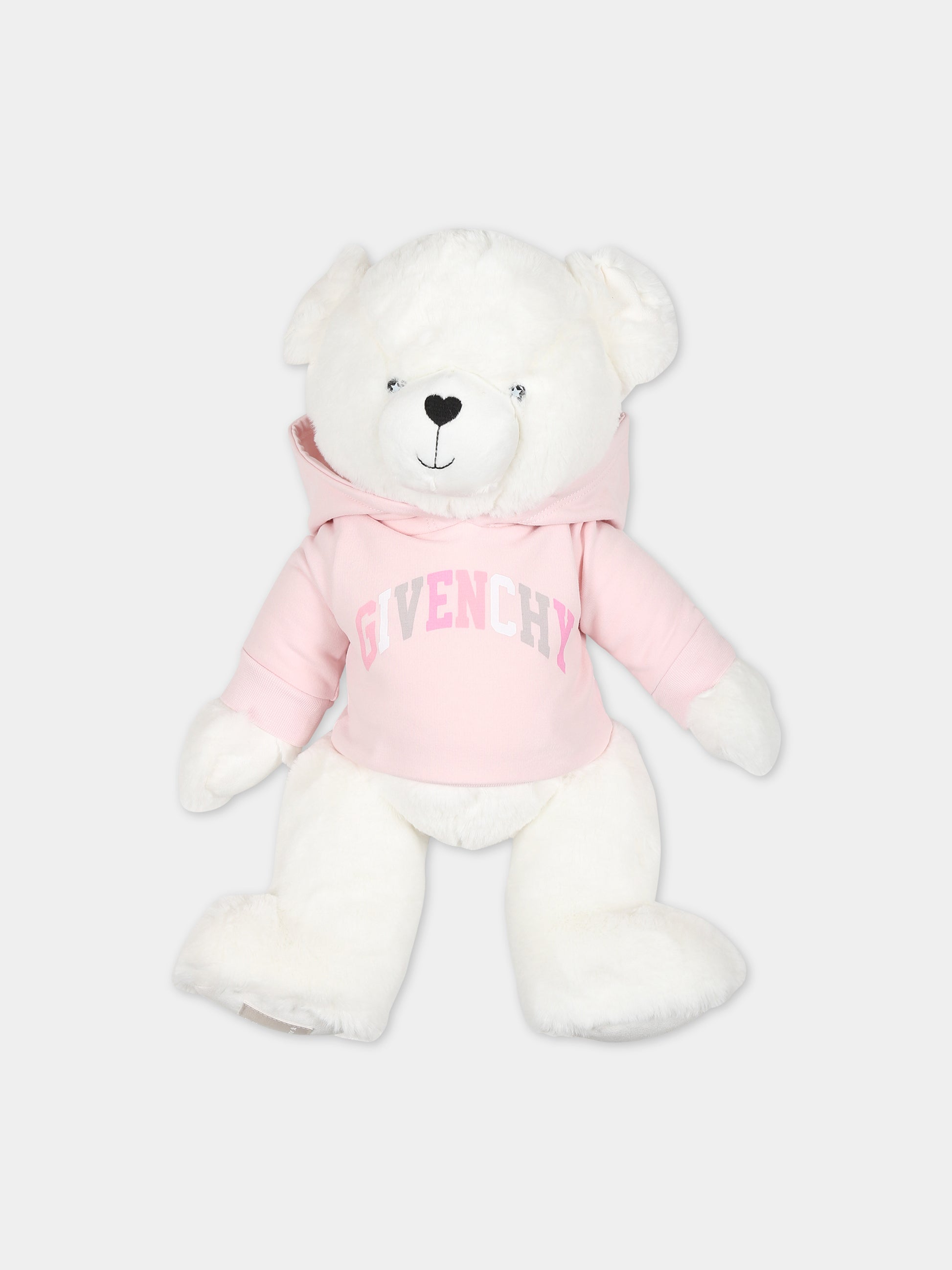Peluche rosa per neonata con logo,Givenchy Kids,H9K076 44Z