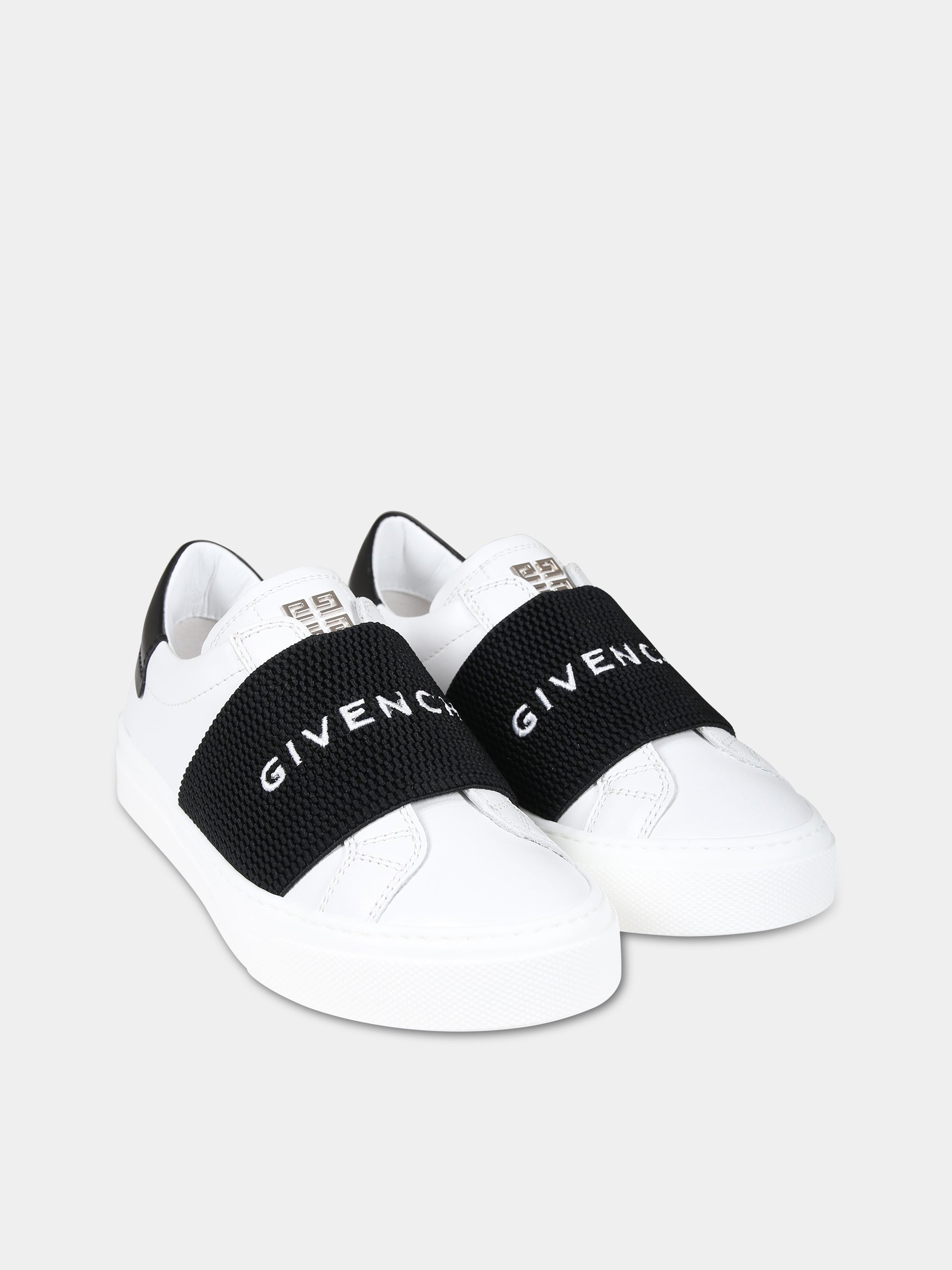 Sneakers bianche per bambini con logo,Givenchy Kids,H29095 10P