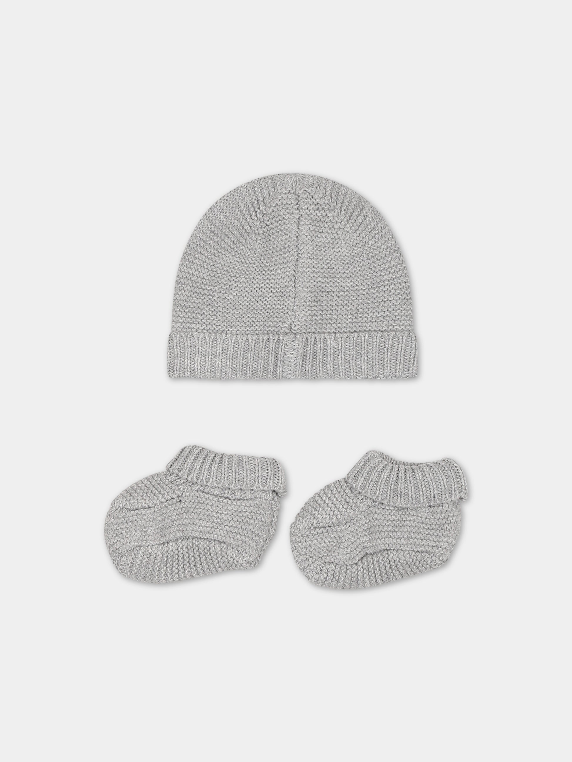 Set grigio per neonati con logo,Carrement Beau,Y98218 A06